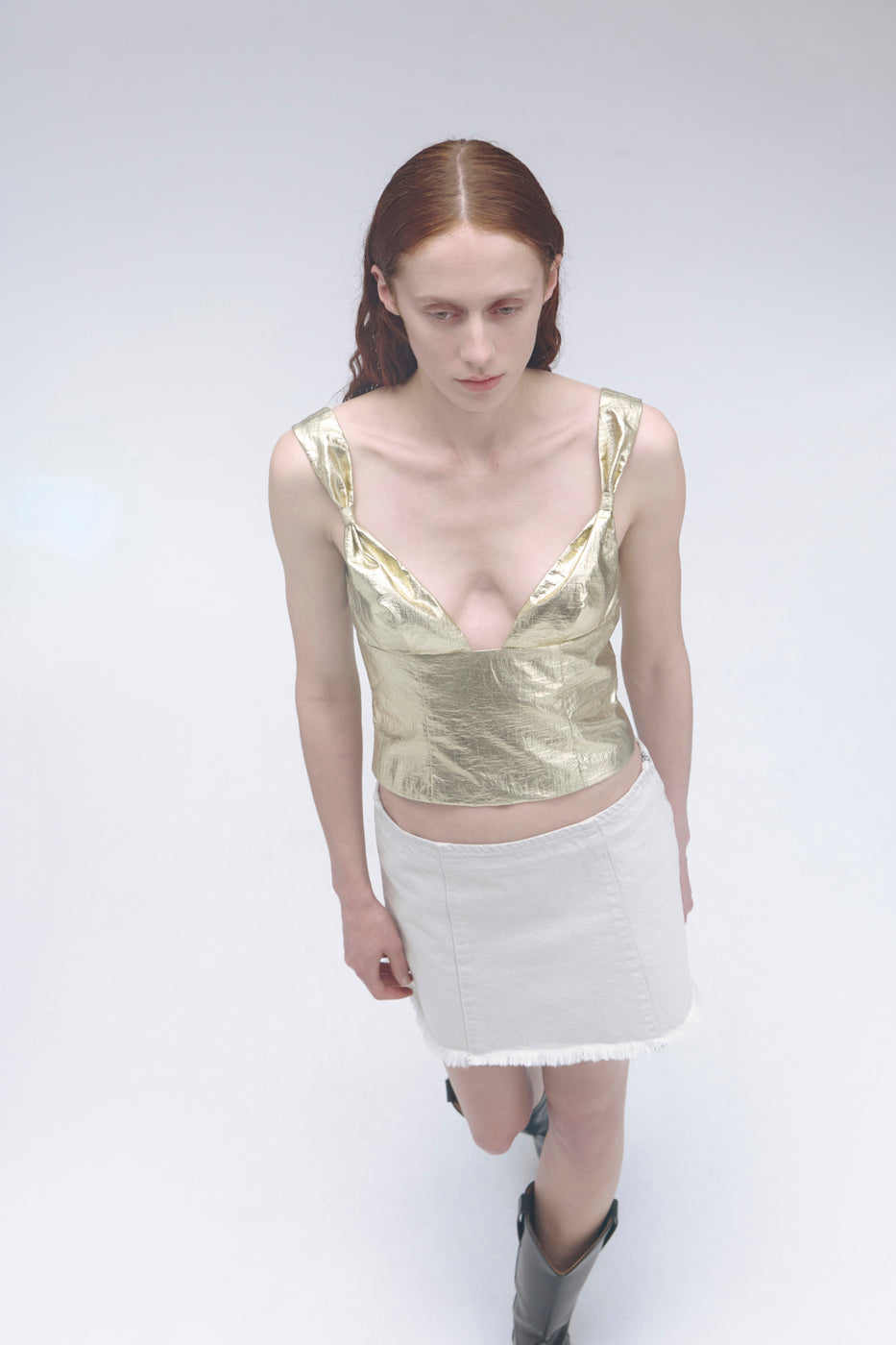 PV View Miniskirt // Parchment