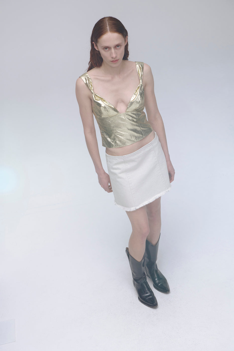PV View Miniskirt // Parchment