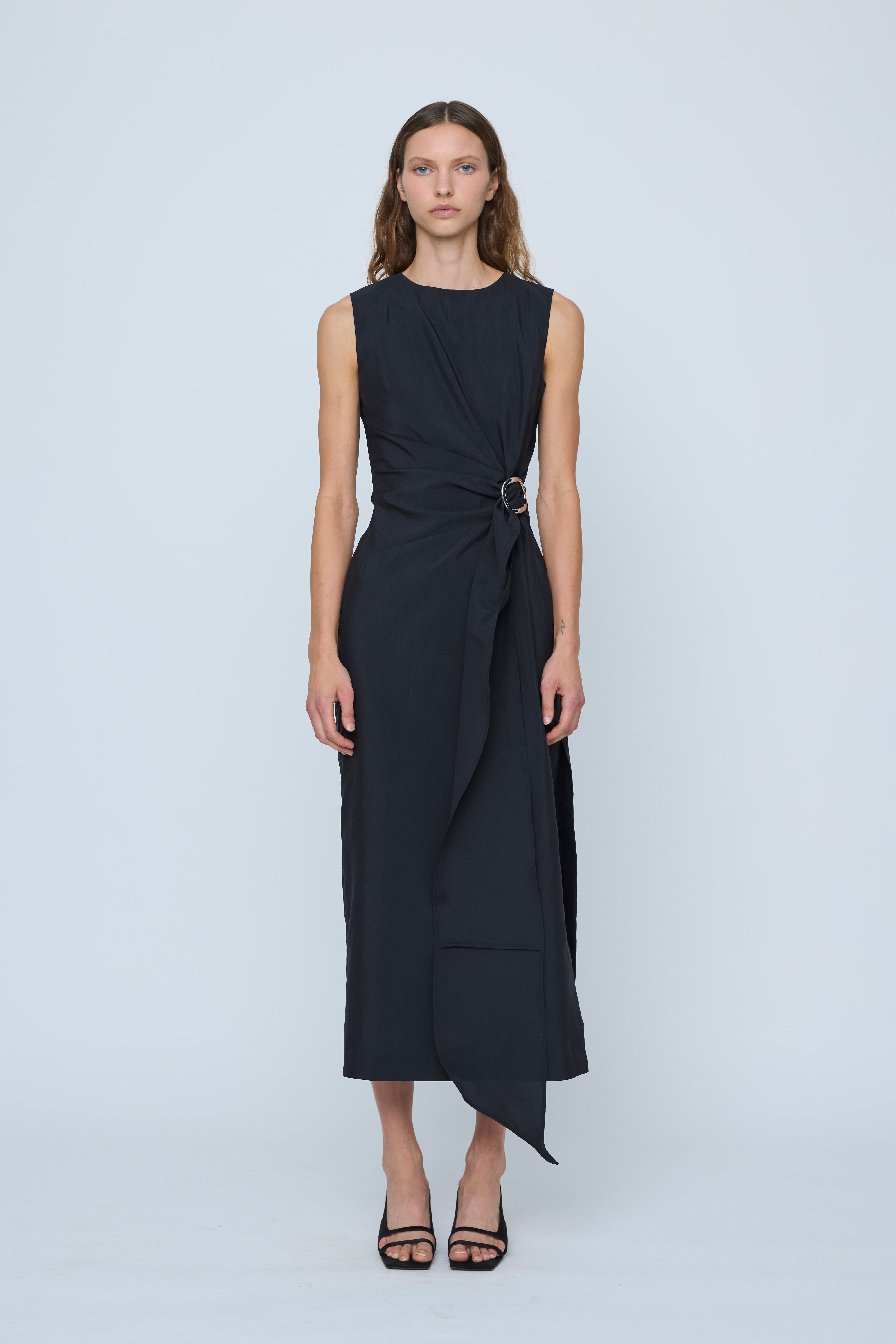Wynn Hamlyn Astrid Sleeveless Maxi Dress // Black
