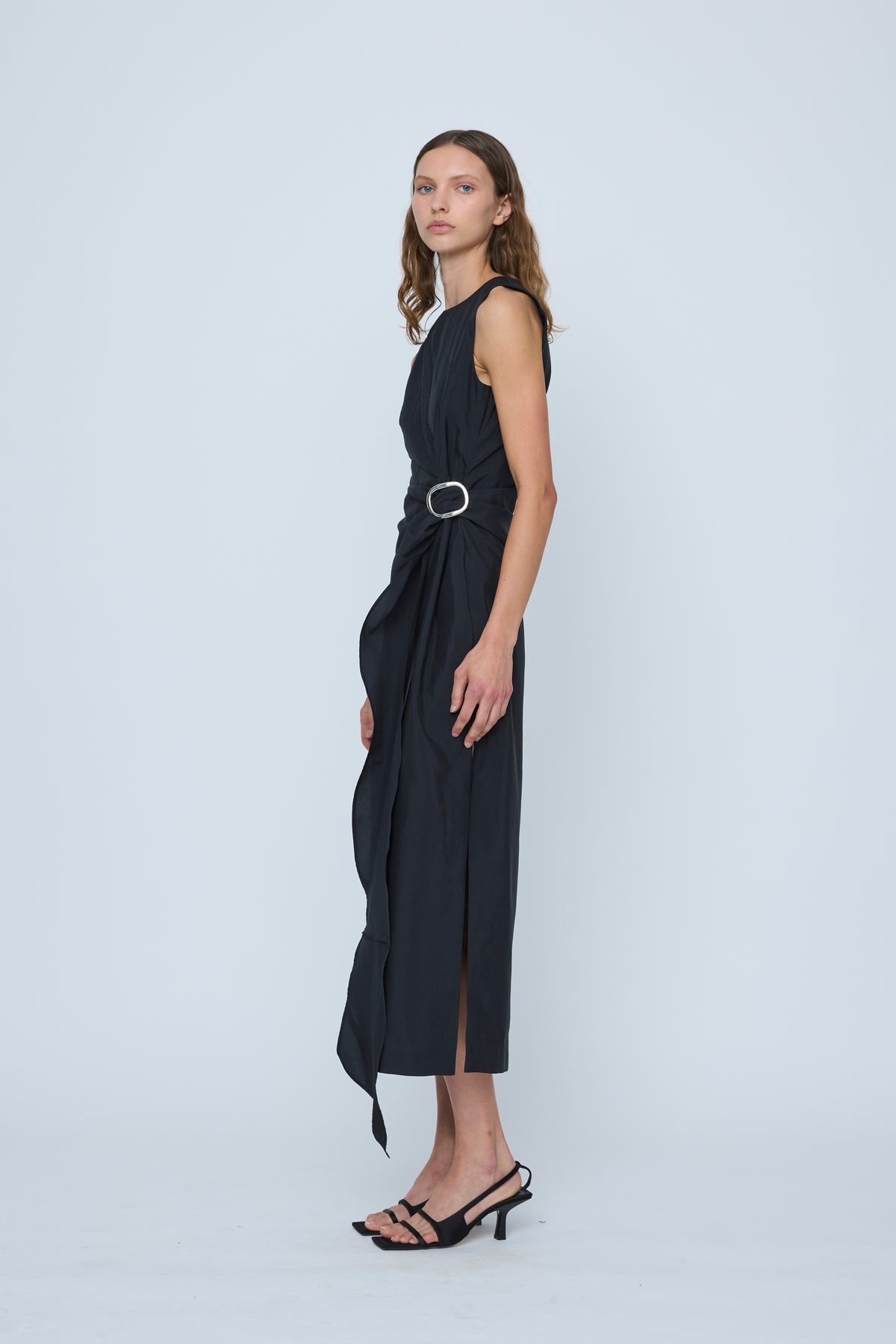 Wynn Hamlyn Astrid Sleeveless Maxi Dress // Black