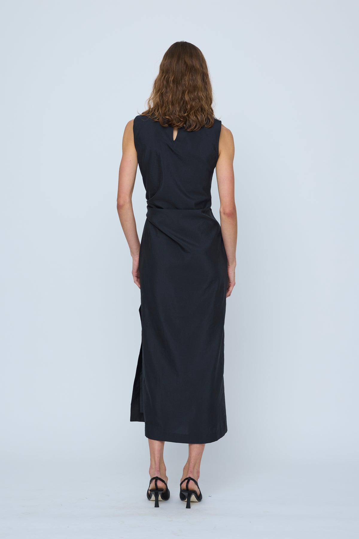 Wynn Hamlyn Astrid Sleeveless Maxi Dress // Black