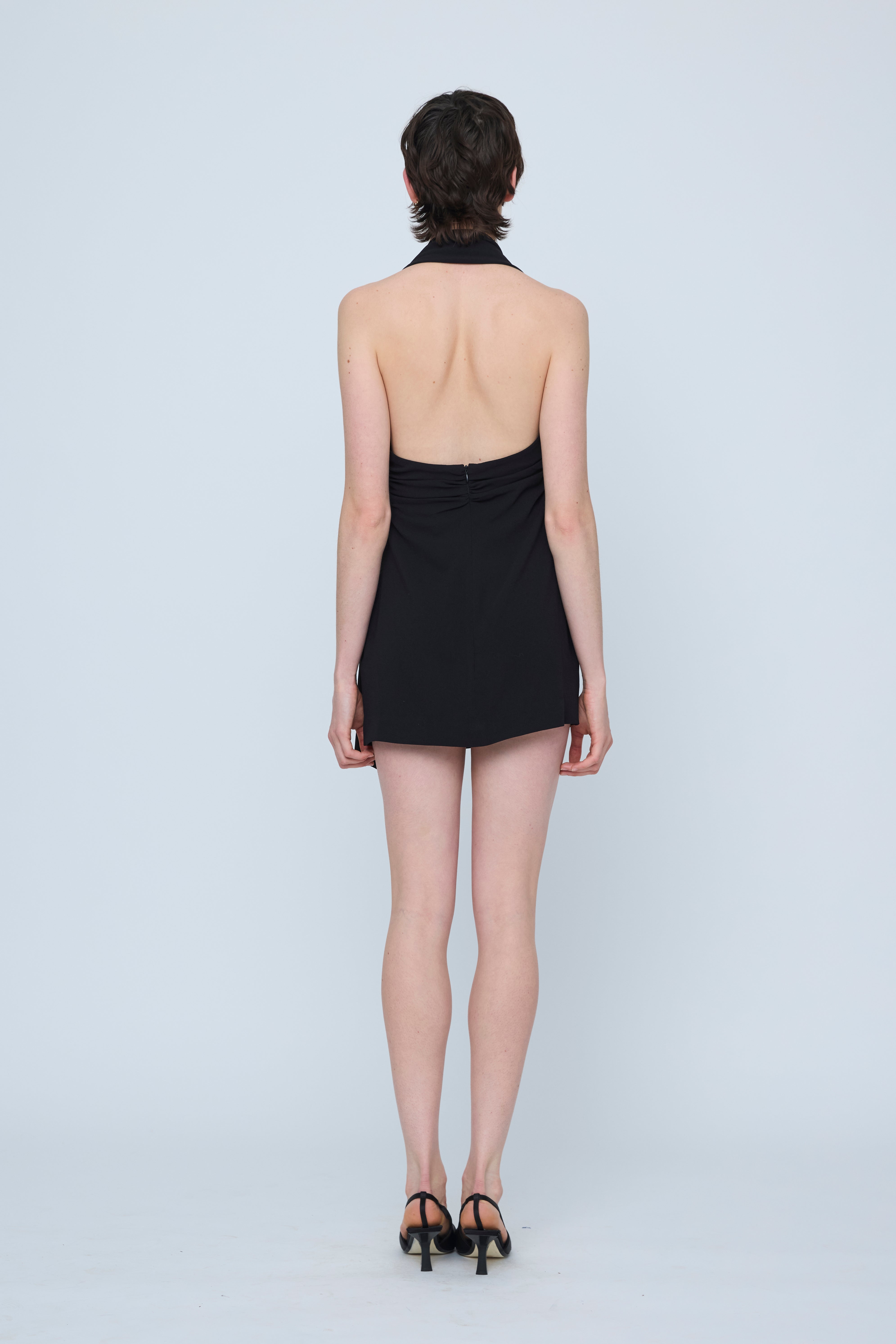 Wynn Hamlyn Mia Buckle Mini Dress // Black