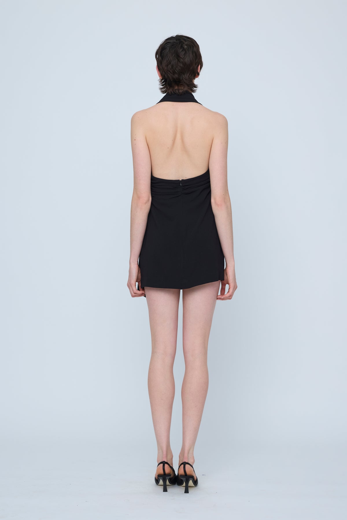 Wynn Hamlyn Mia Buckle Mini Dress // Black