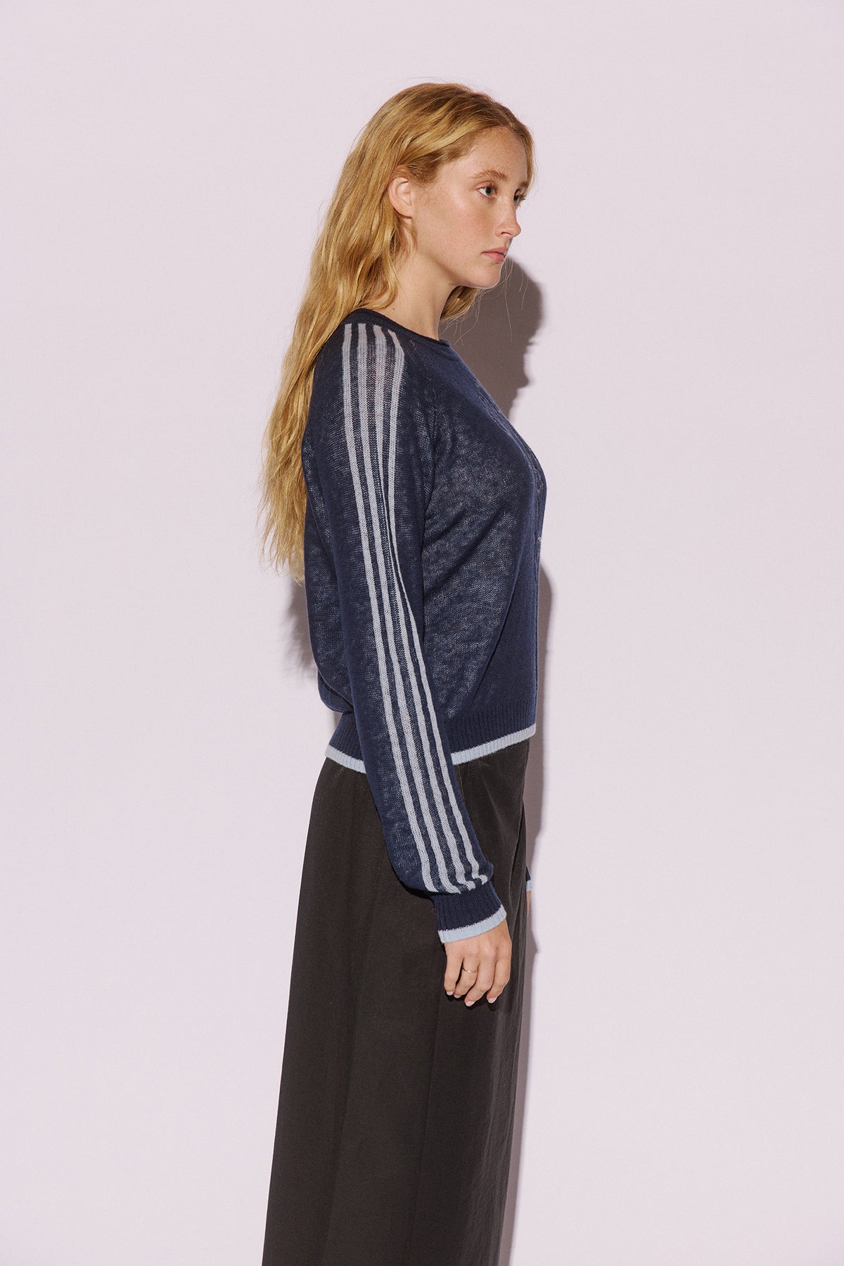 Muse Noor Rose Knit // Navy