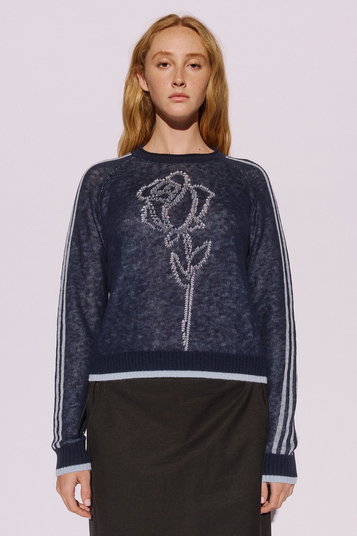 Muse Noor Rose Knit // Navy