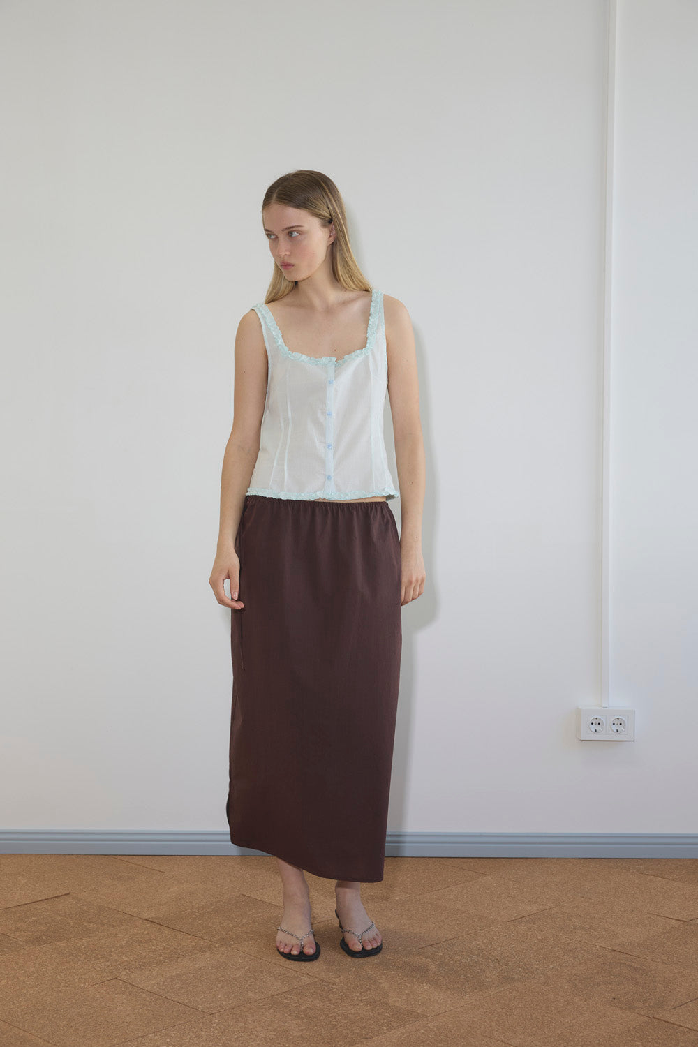 Deiji Studios Mid Day Skirt // Umber