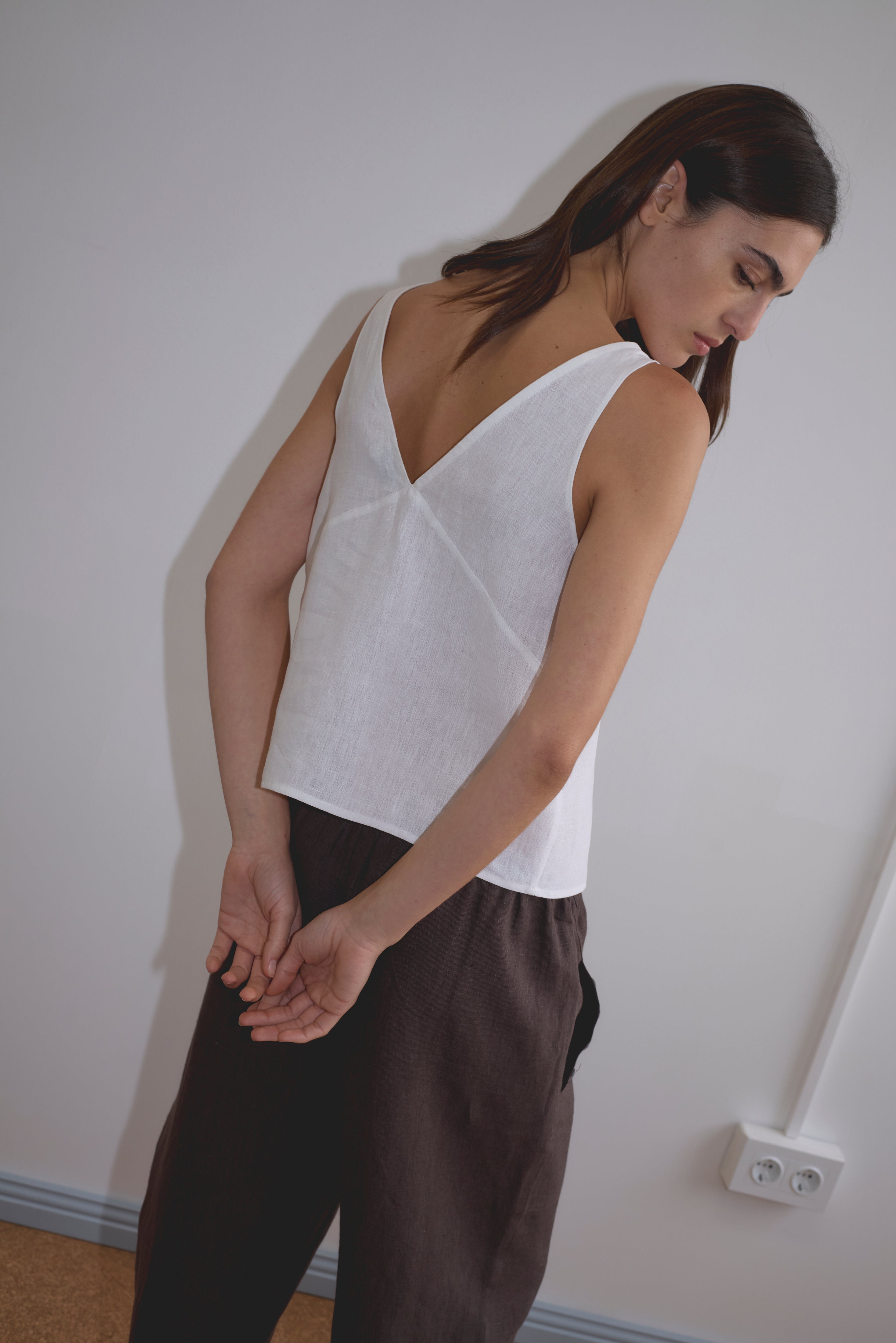 Deiji Studios Two Part Top // White