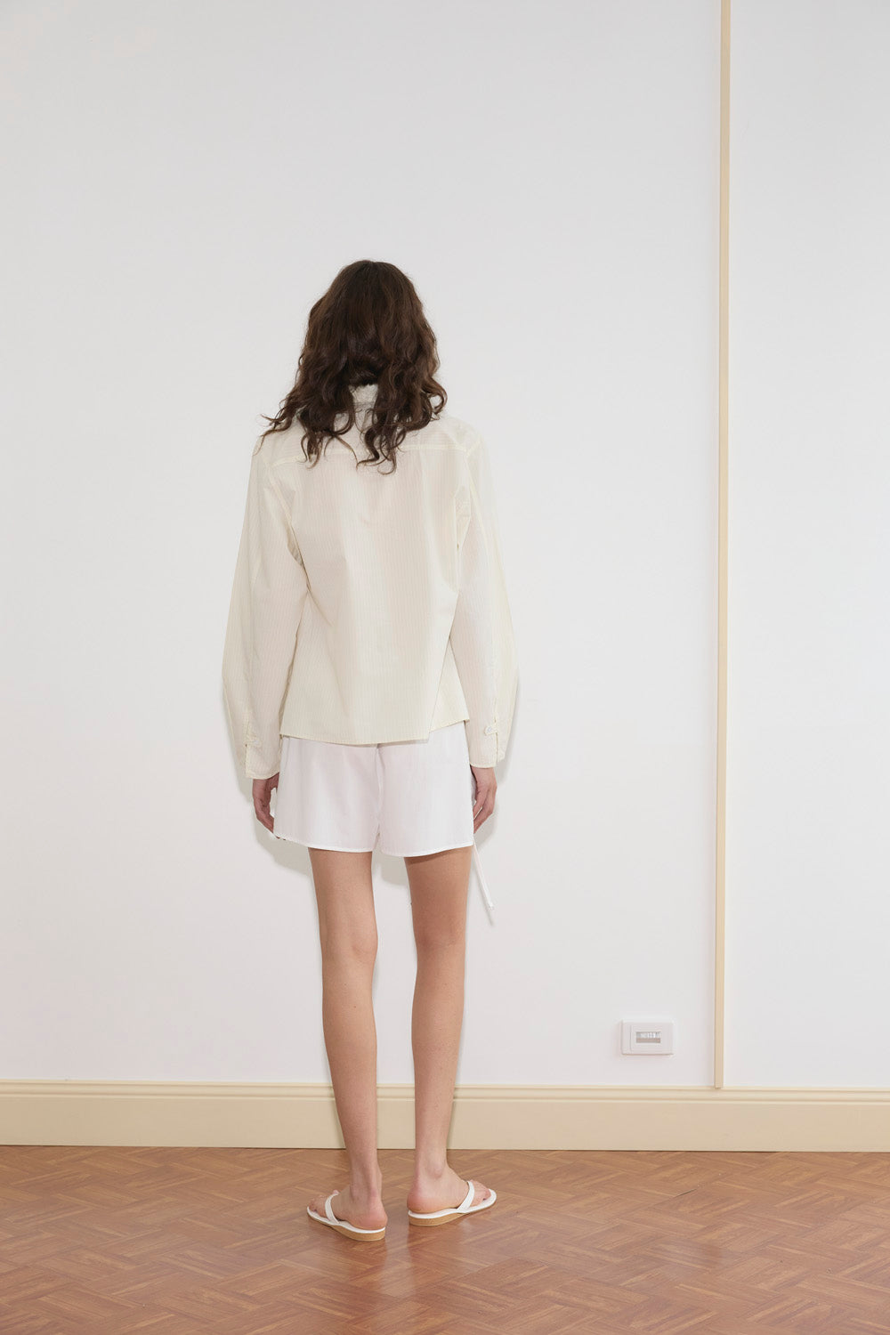 Deiji Studios Cami Overshirt Shirt // Citrus Stripe