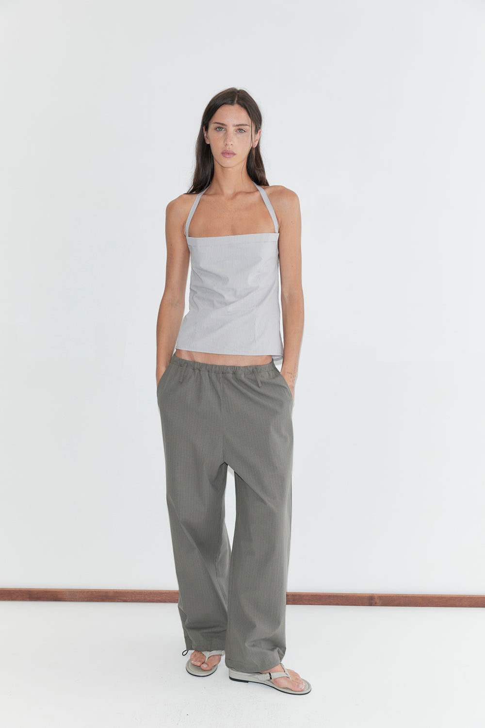 Deiji Studios Folded Top // Cloud Stripe
