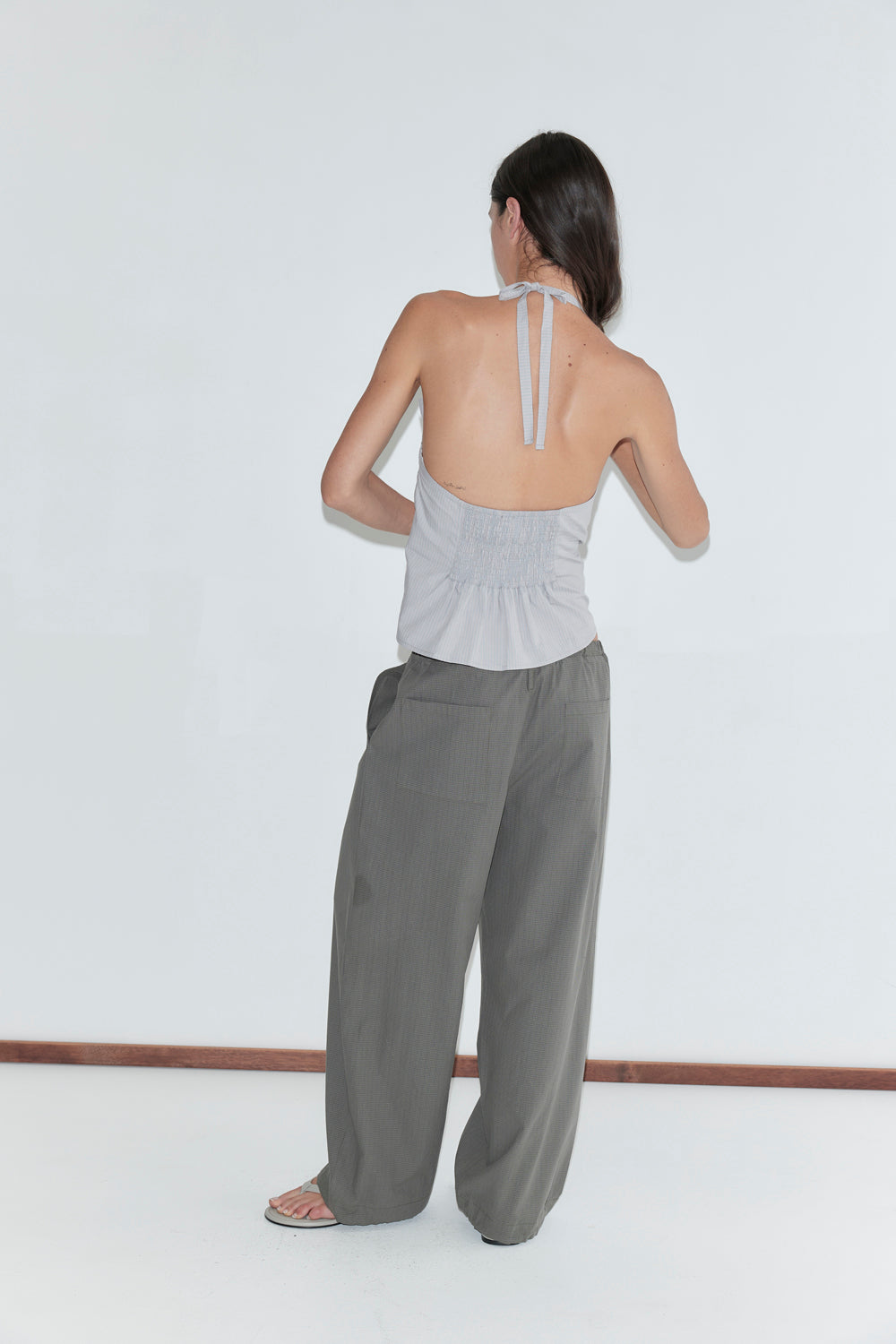 Deiji Studios Folded Top // Cloud Stripe
