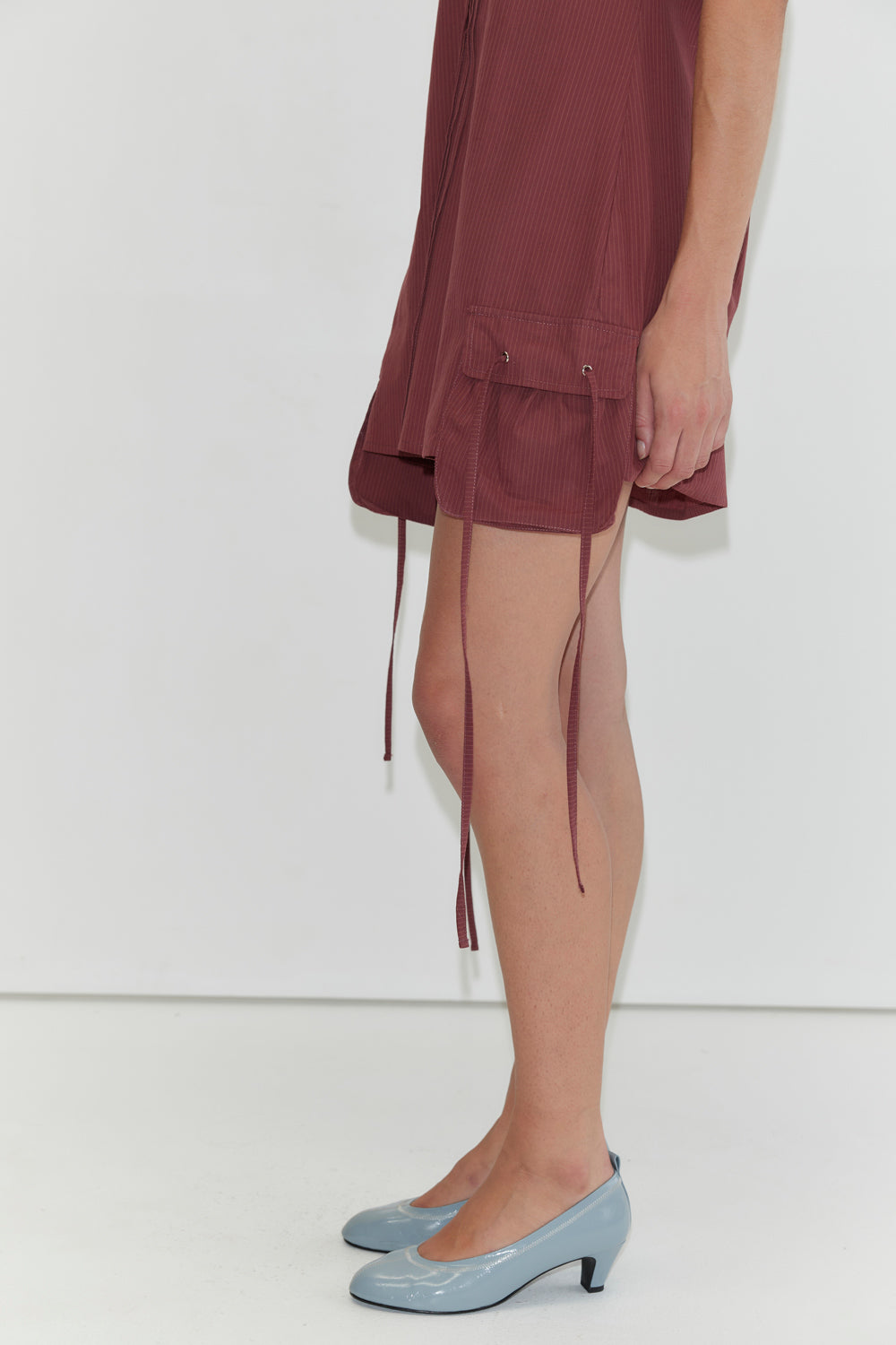 Deiji Studios Pocket Halter Dress // Rust