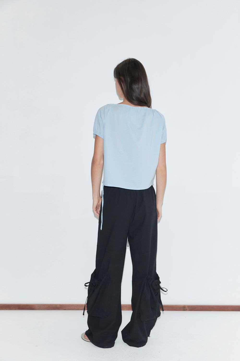 Deiji Studios Drawcord Pocket Pant // Black