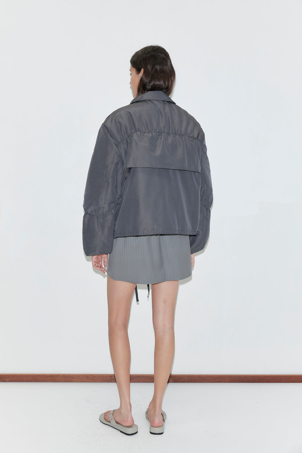 Deiji Studios Gathered Jacket // Slate