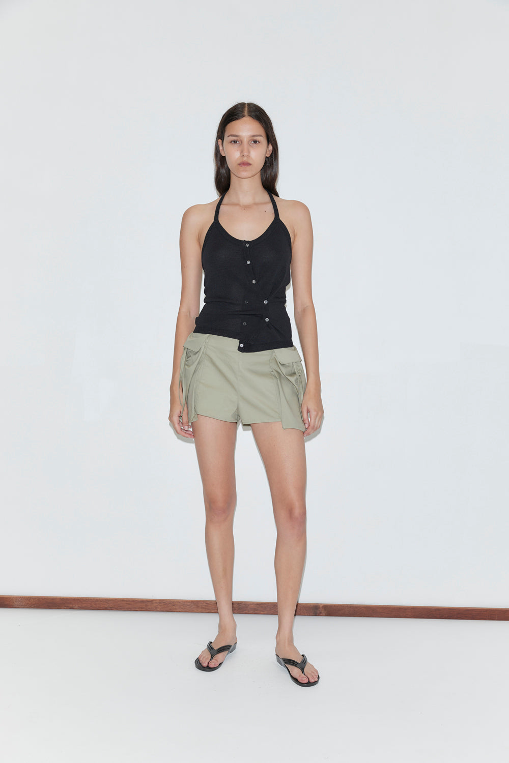 Deiji Studios Cross Top // Black