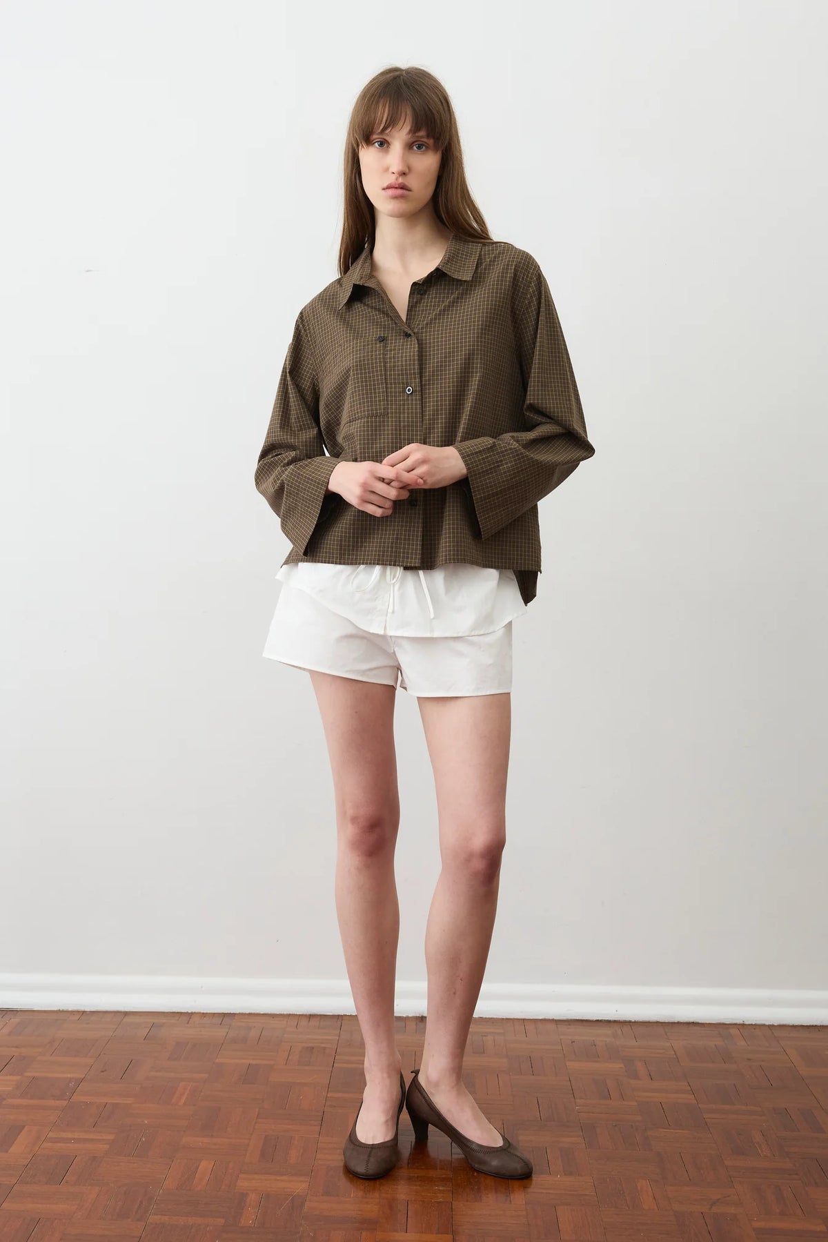 Deiji Studios Button Pocket Shirt // Garden Check