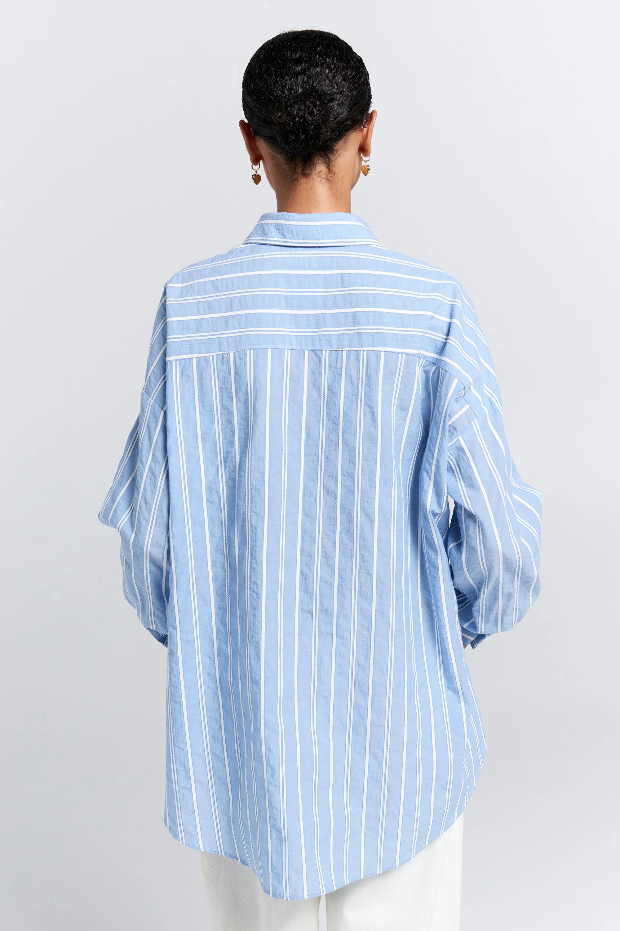 Karen Walker Oversized Walker Shirt // Blue