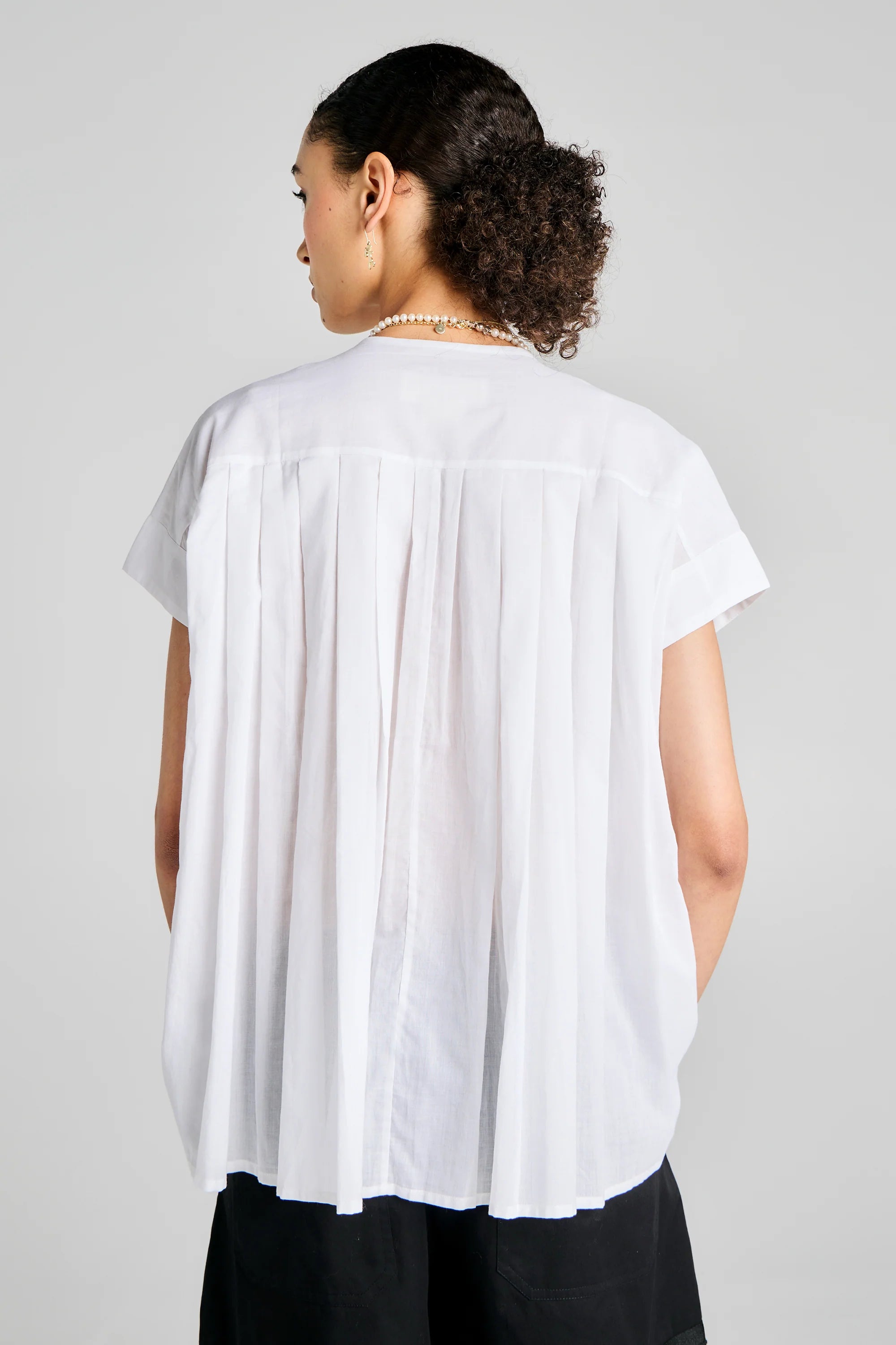 Karen Walker Furrow Sleeveless Shirt // Off-White