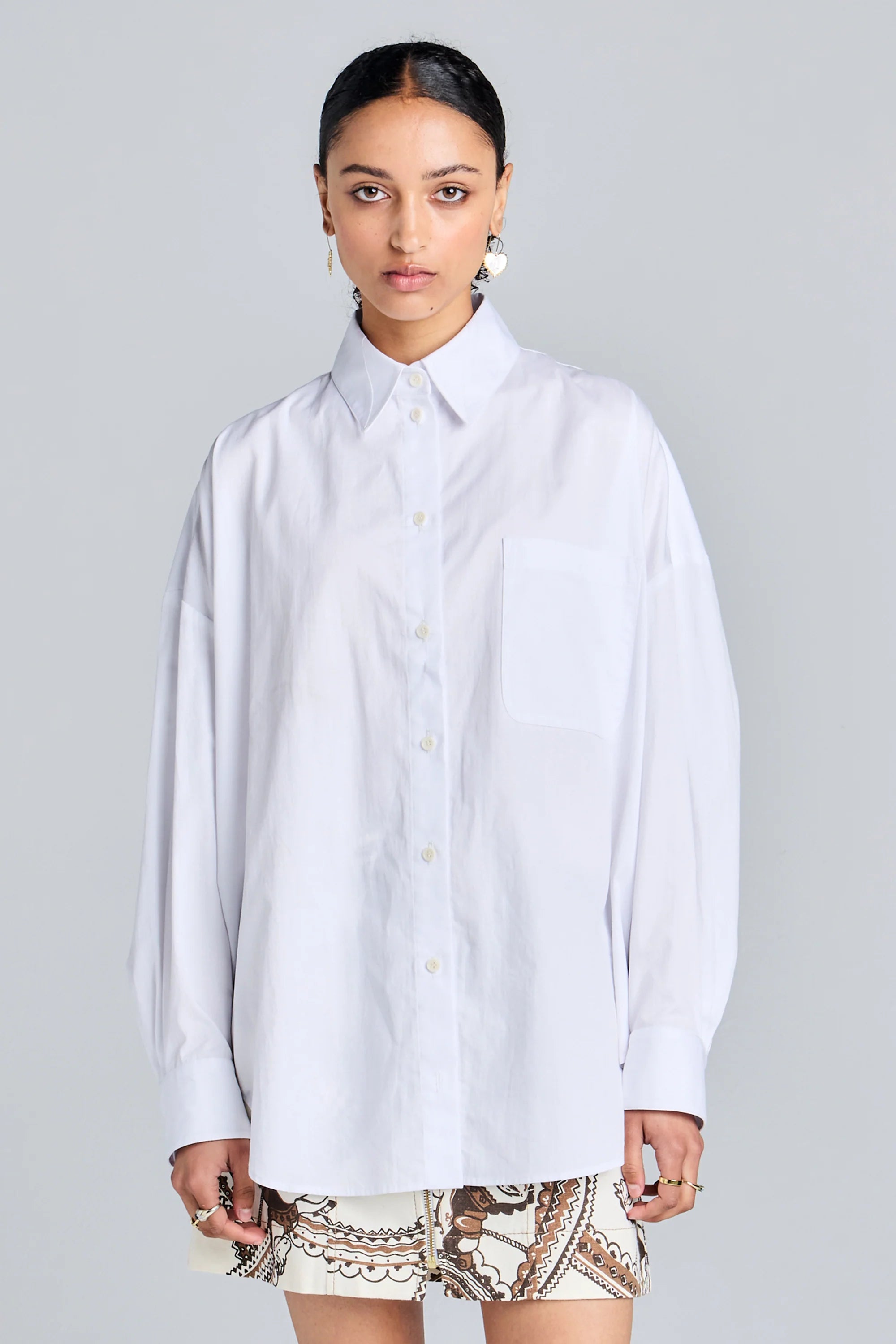 Karen Walker Rider Shirt // White