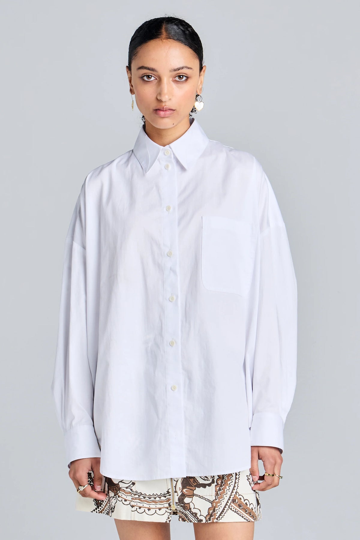 Karen Walker Rider Shirt // White