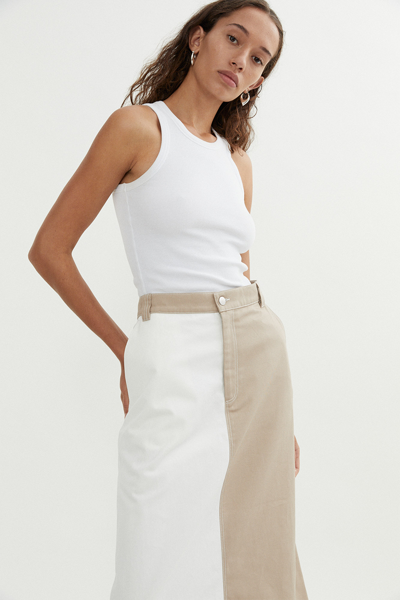 Blanca Quinn Maxi Skirt // Beige