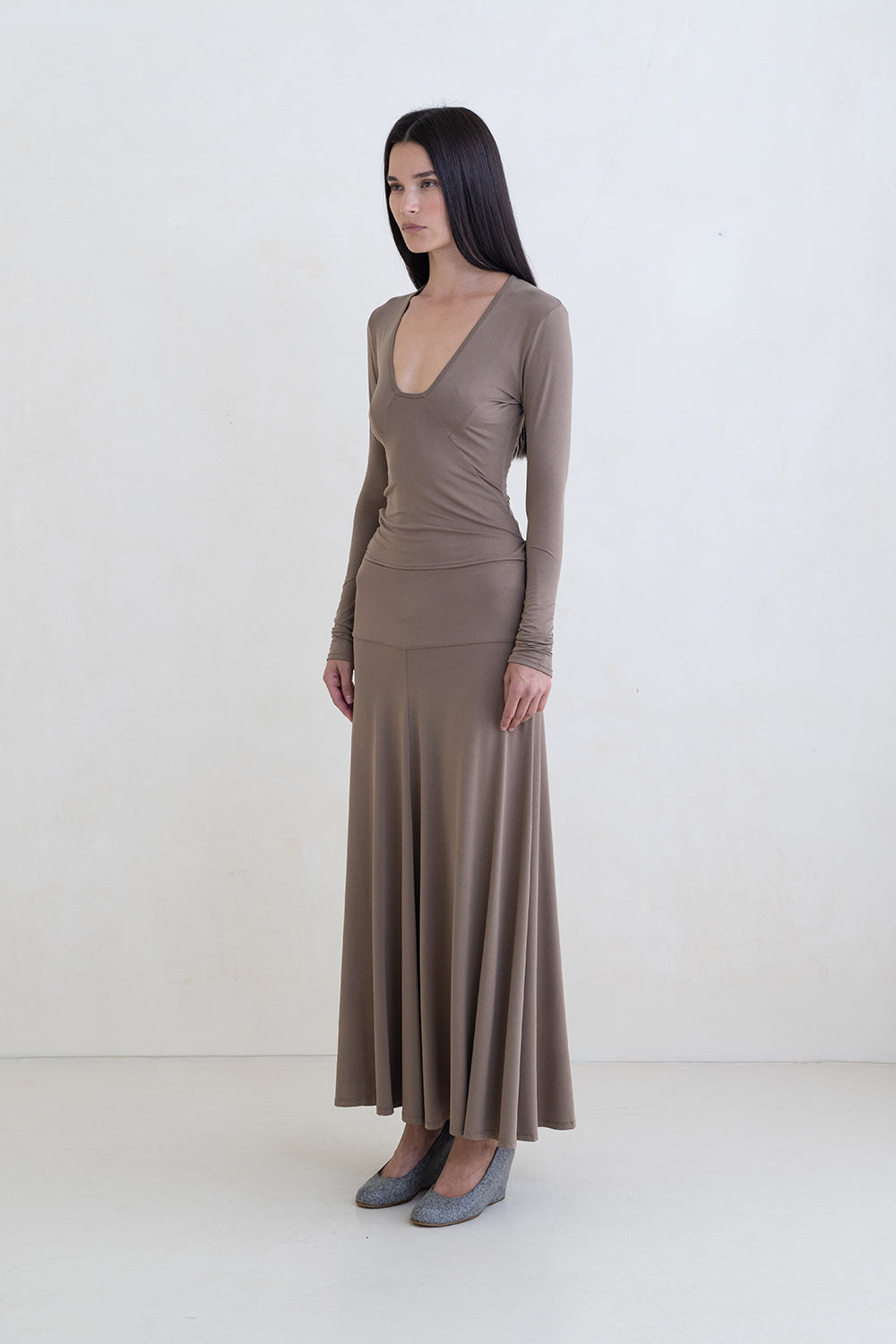 Belle Anna Rumi Skirt // Taupe