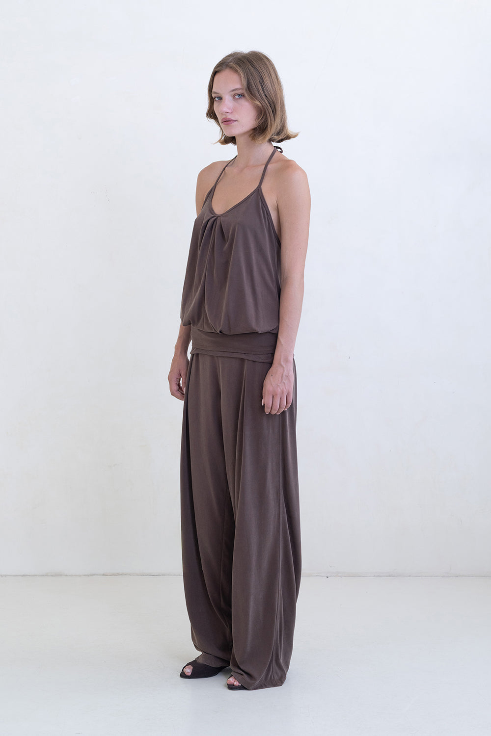 Belle Anna Coin Top // Taupe