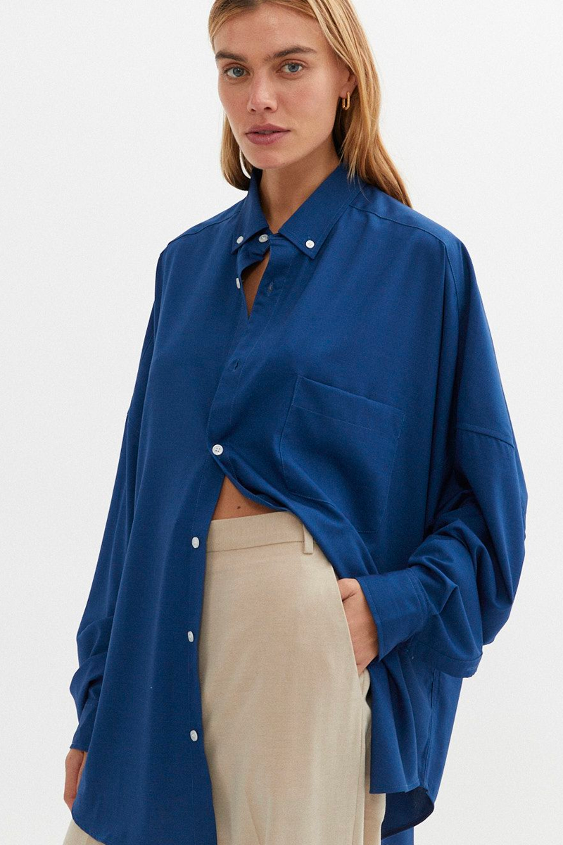 Blanca Caroline Shirt // Navy