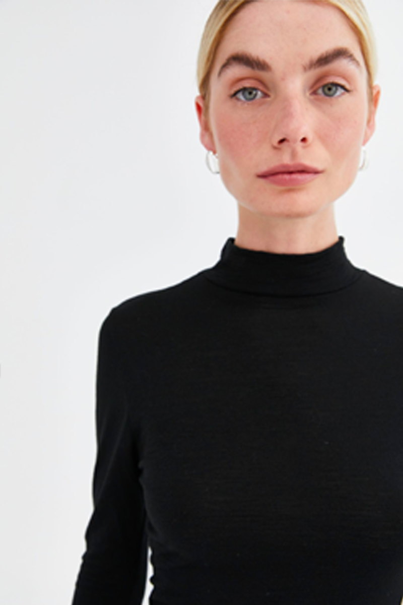 Jillian Boustred Margot Skivvy // Black