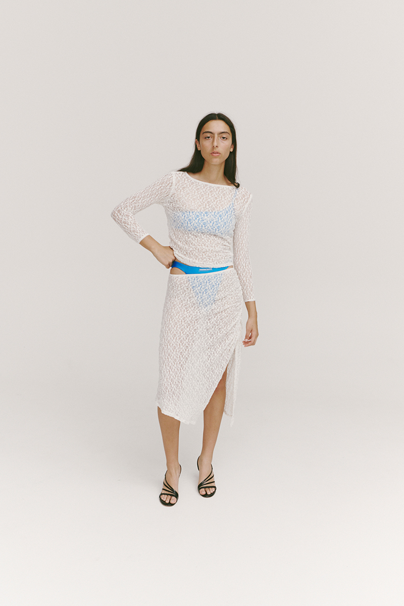 PV Impression Lace Skirt // Ivory