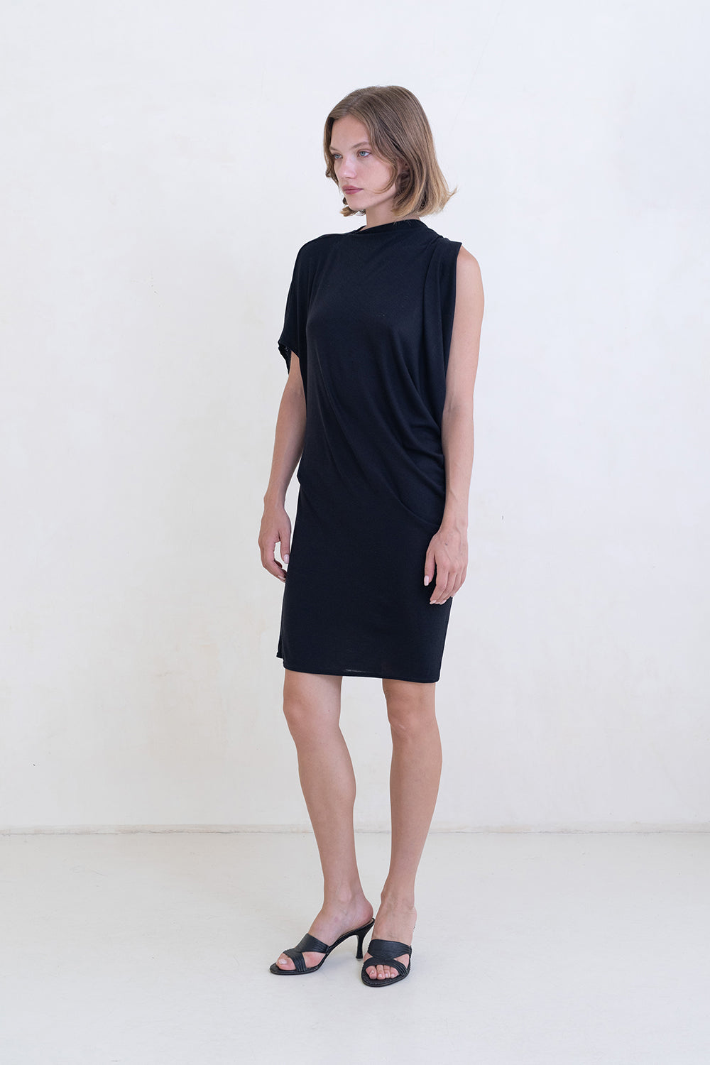 Belle Anna Ornament Mini Dress // Black