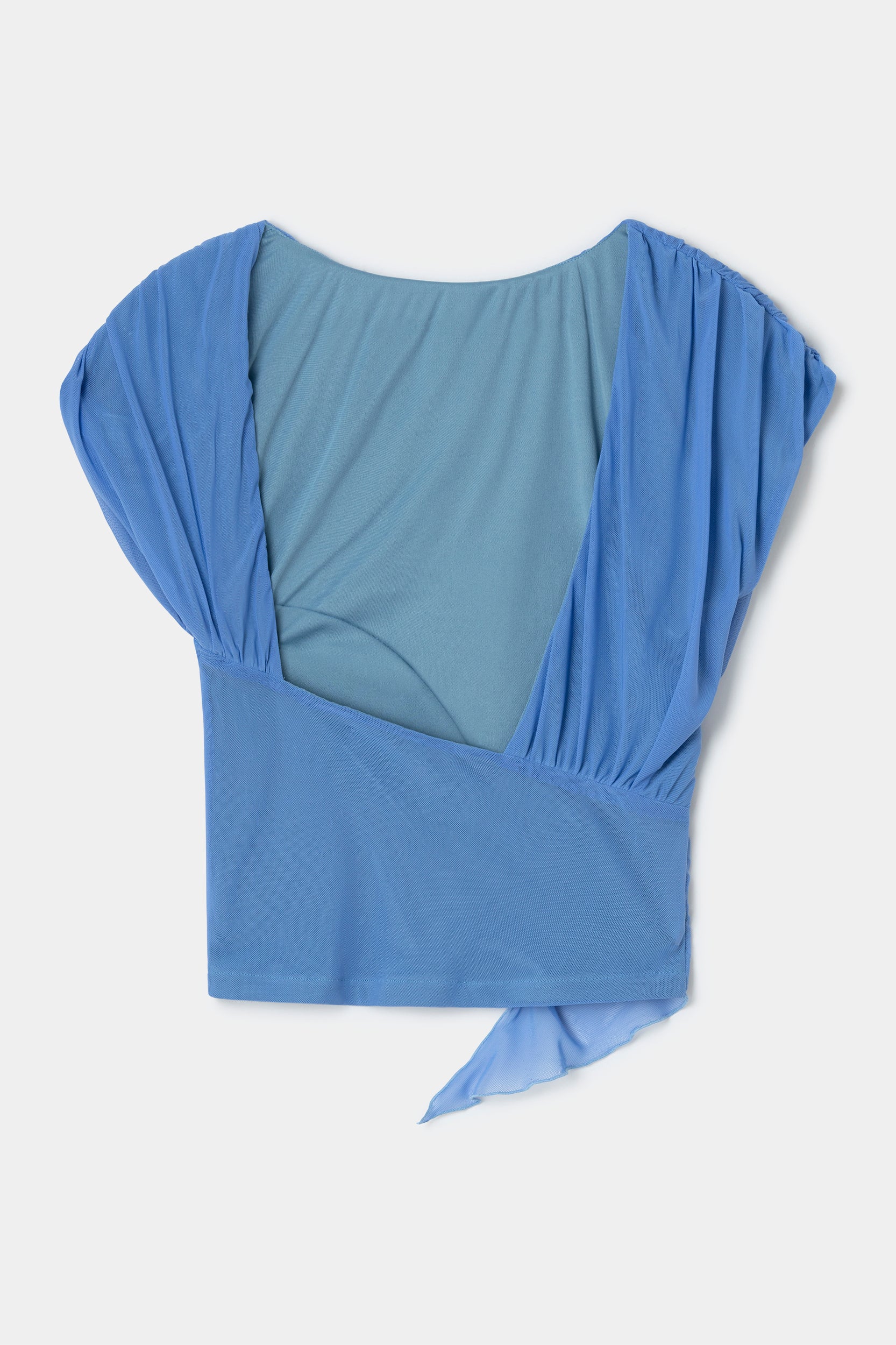 Laagam Gemini Draped Top // Blue