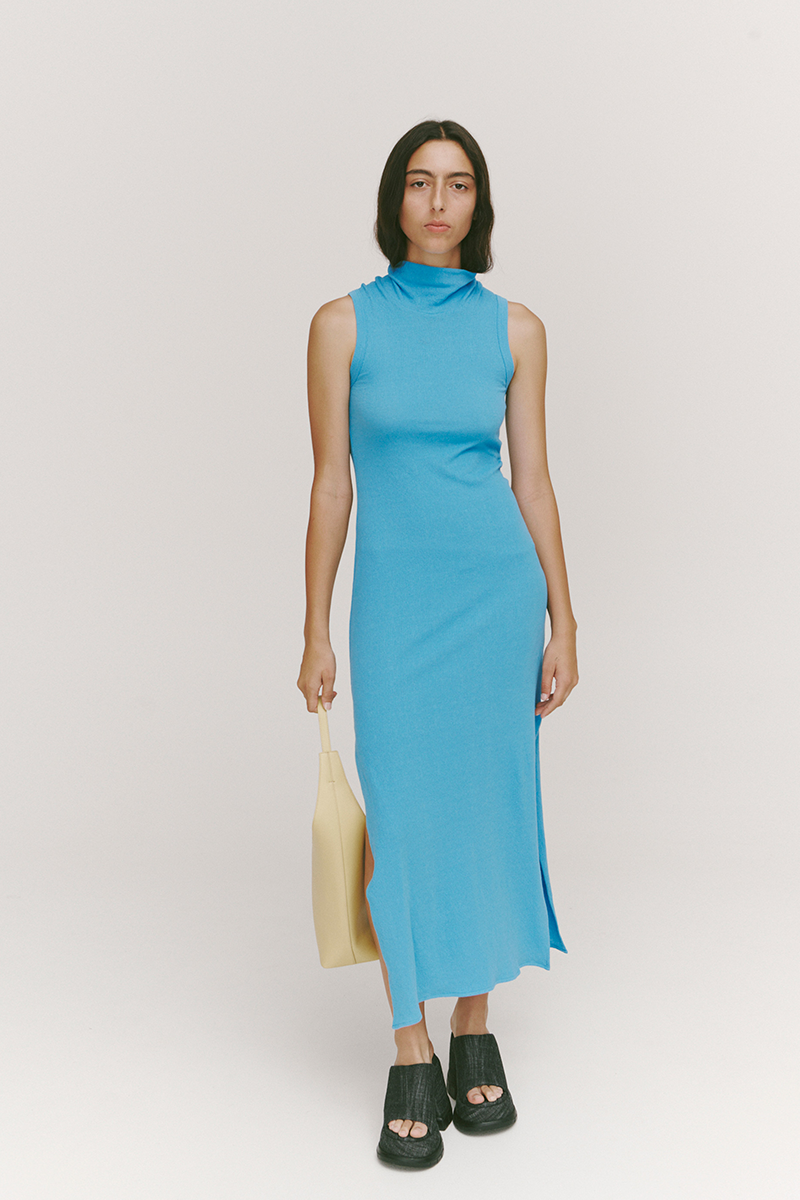 PV E-Meet Dress // Cyan