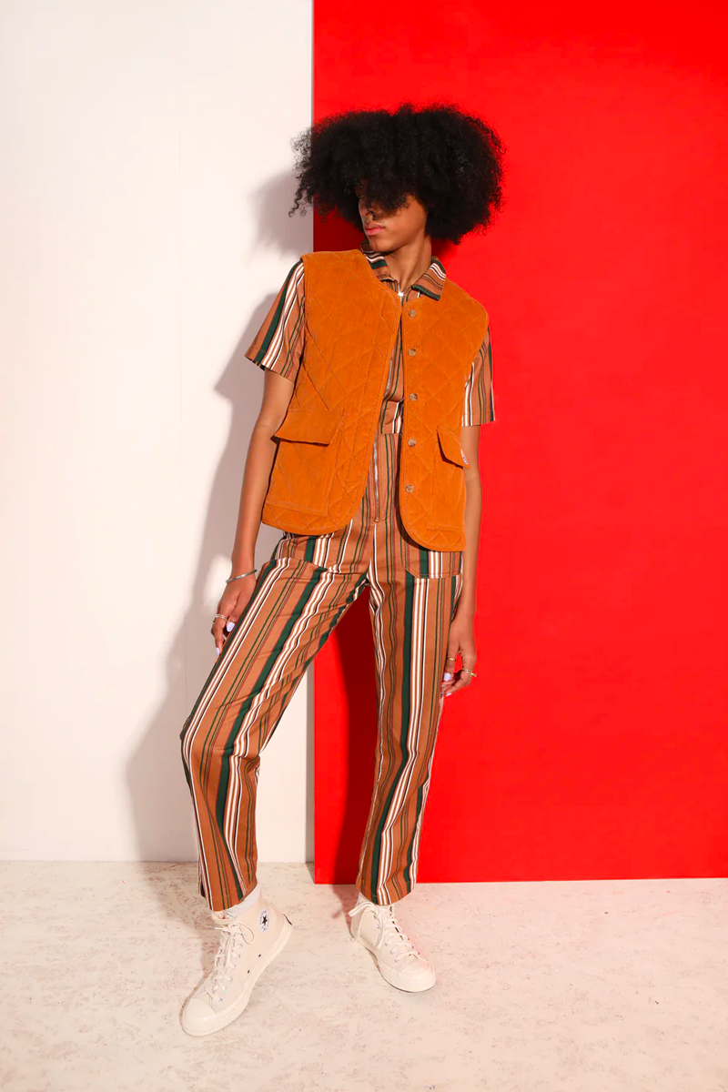 L.F. Markey Danny S/S Boilersuit // 90s Stripe