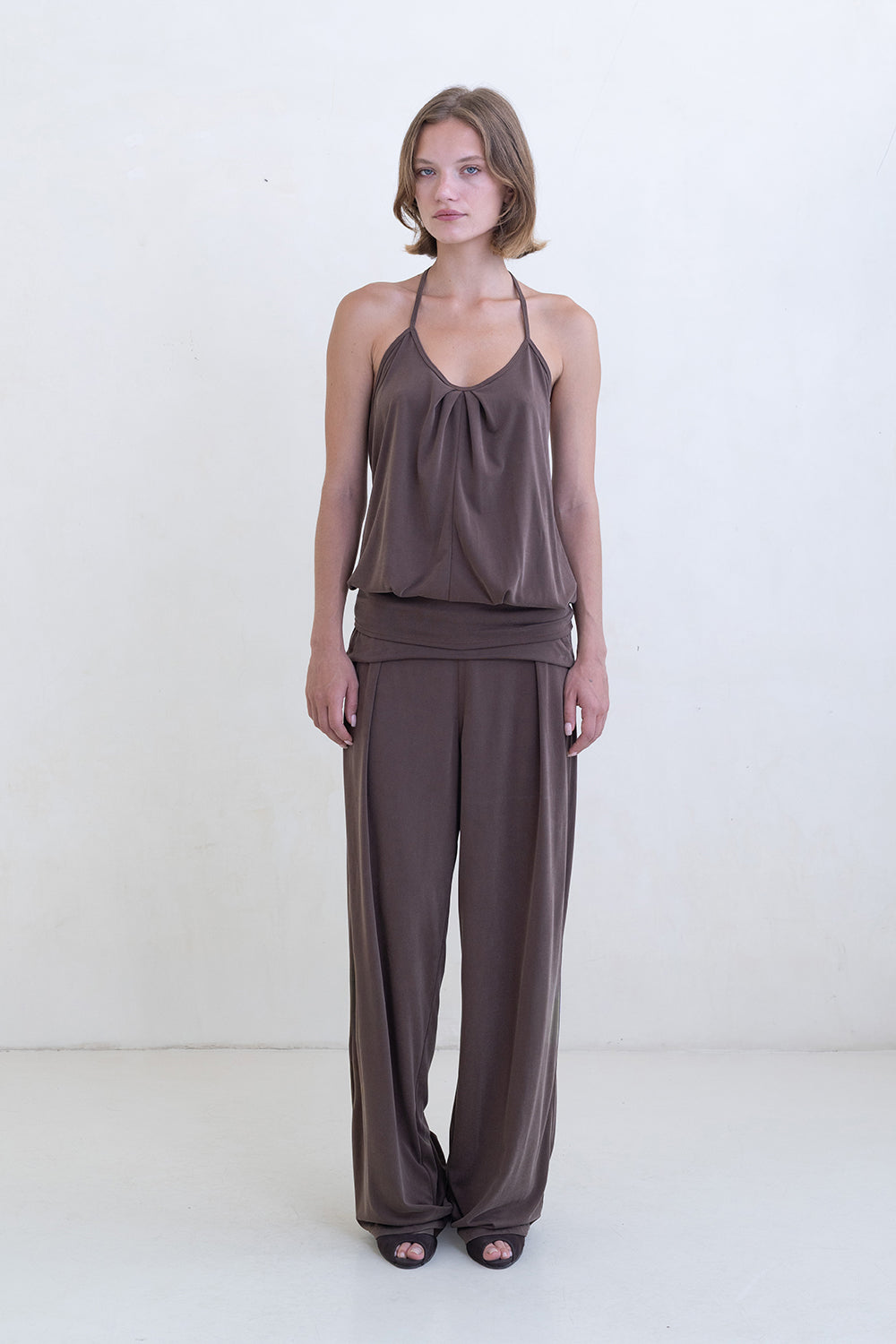 Belle Anna Coin Top // Taupe