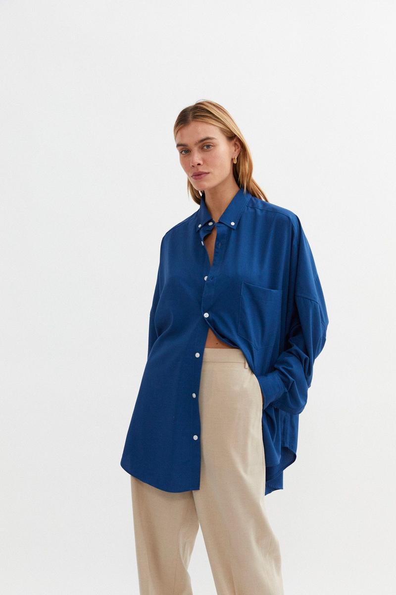 Blanca Caroline Shirt // Navy