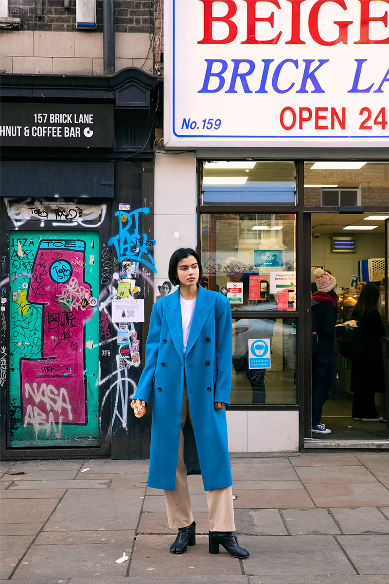 Blanca Carmen Coat // Blue
