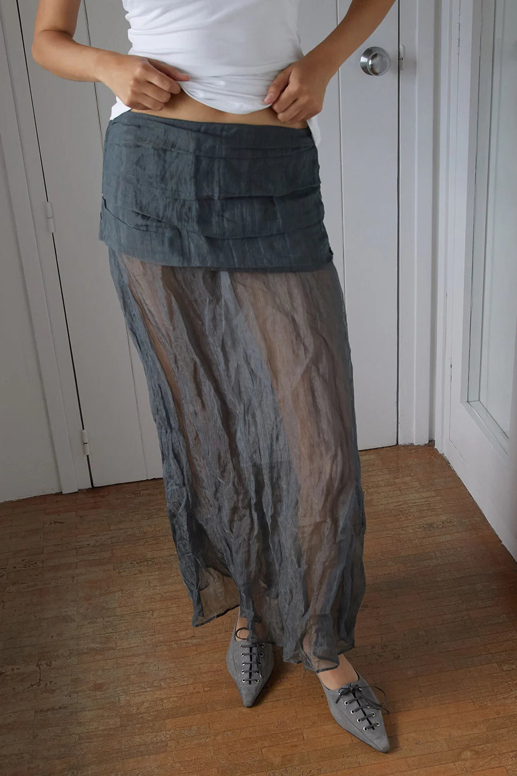 Paloma Wool Mae Skirt // Dark Grey