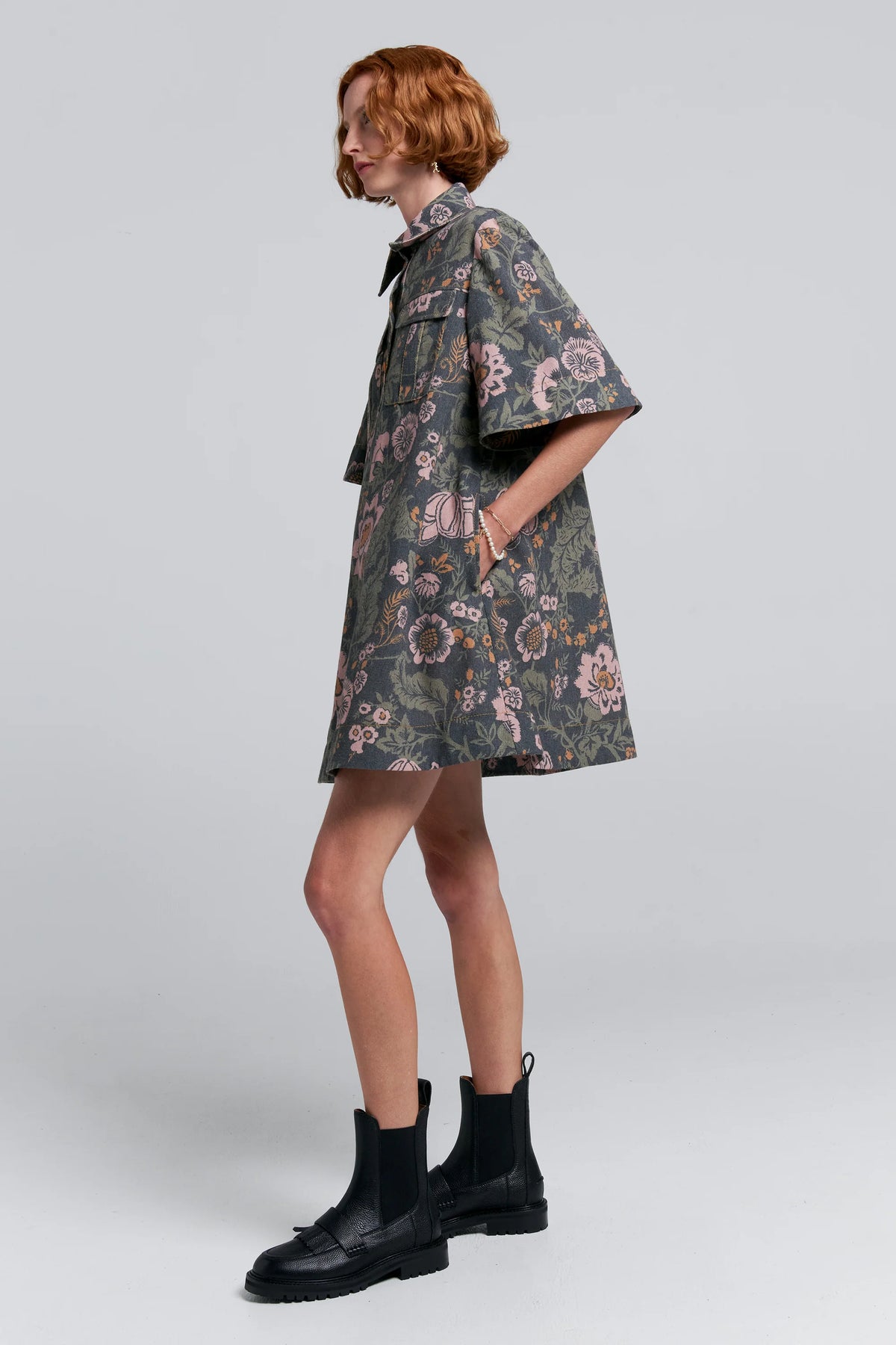 Karen Walker Journey Dress // Black Multi