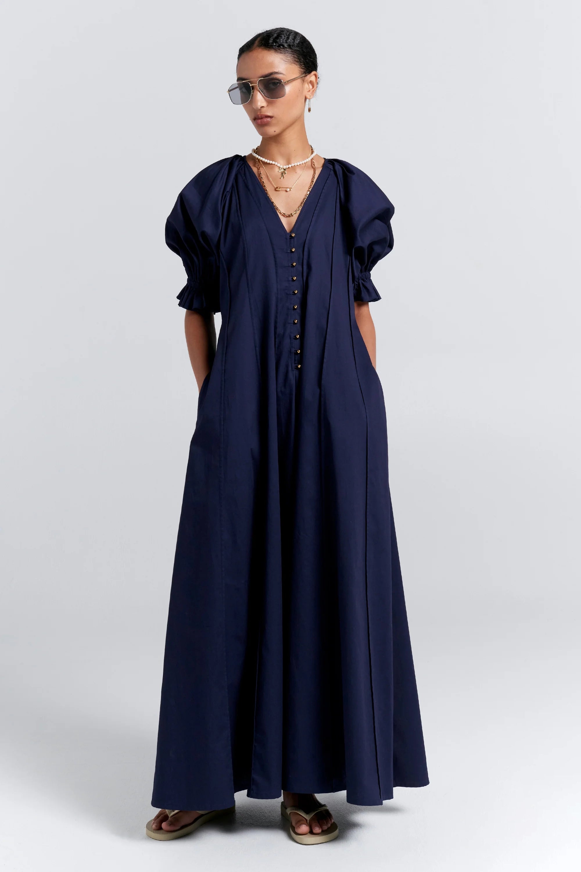 Karen Walker Perfect Day Melody Dress // Navy