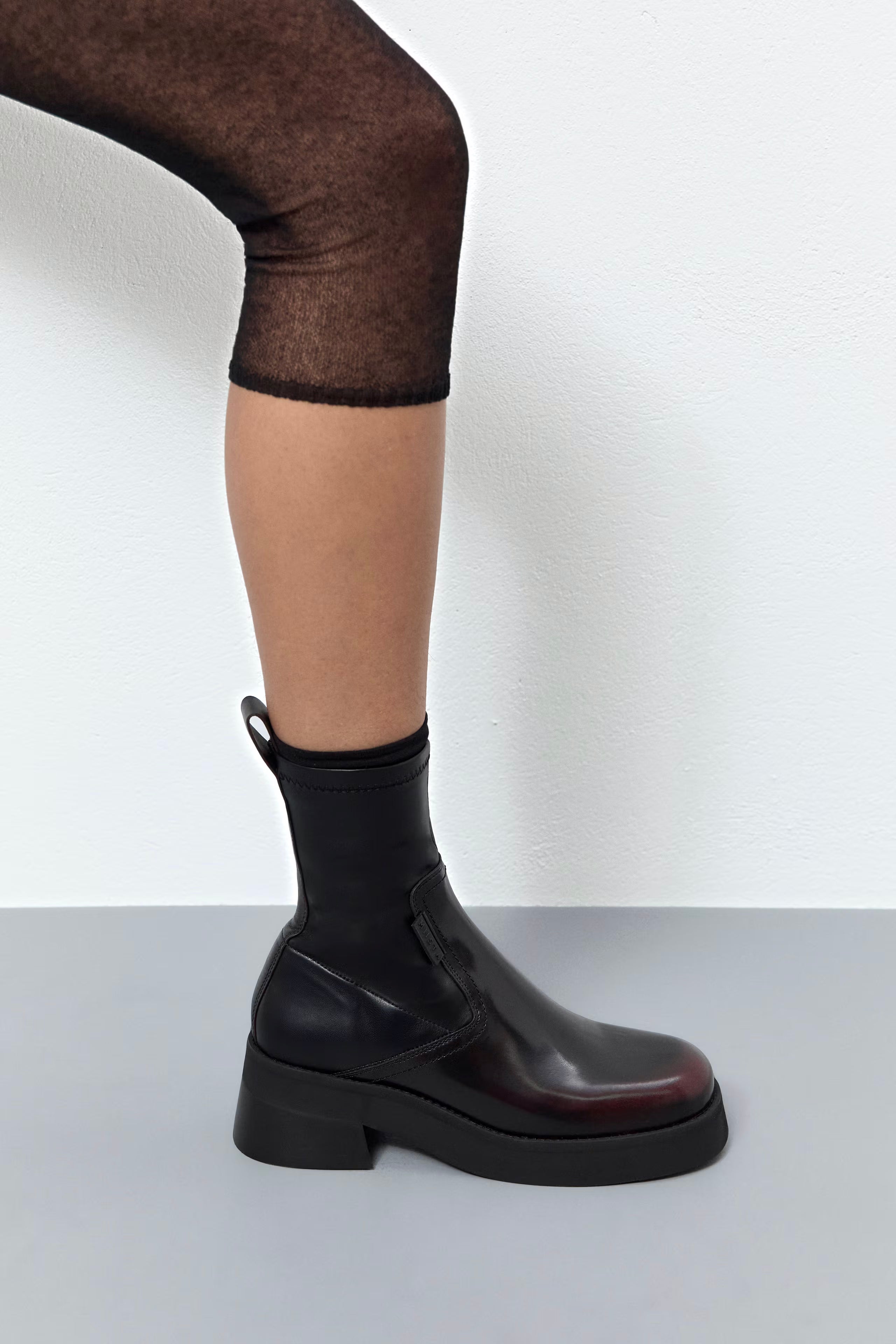 Miista Oliana Ankle Boots // Burgundy Black