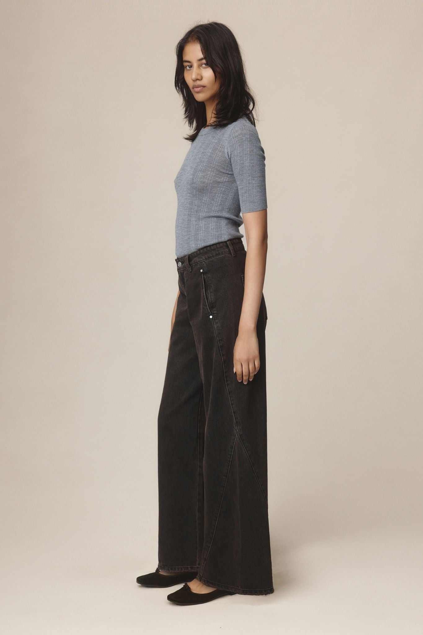 Marle Panel Jean // Tobacco
