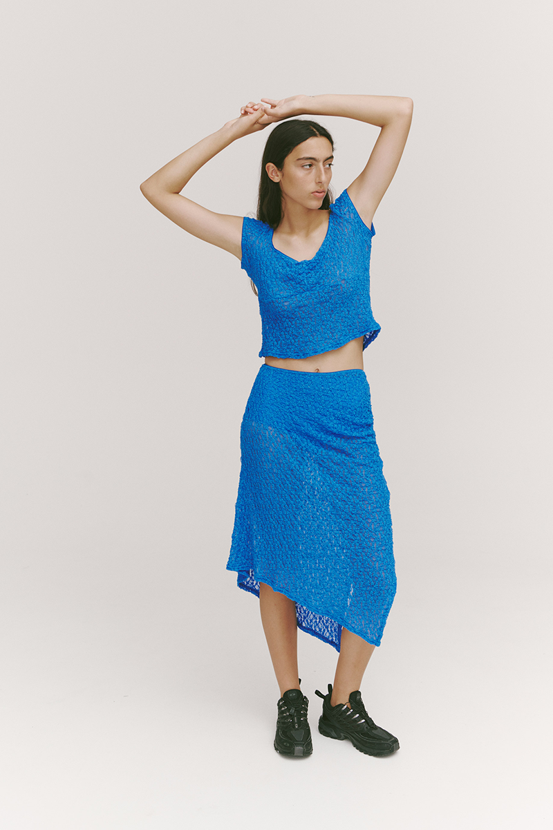 PV Impression Lace Skirt // Cyan
