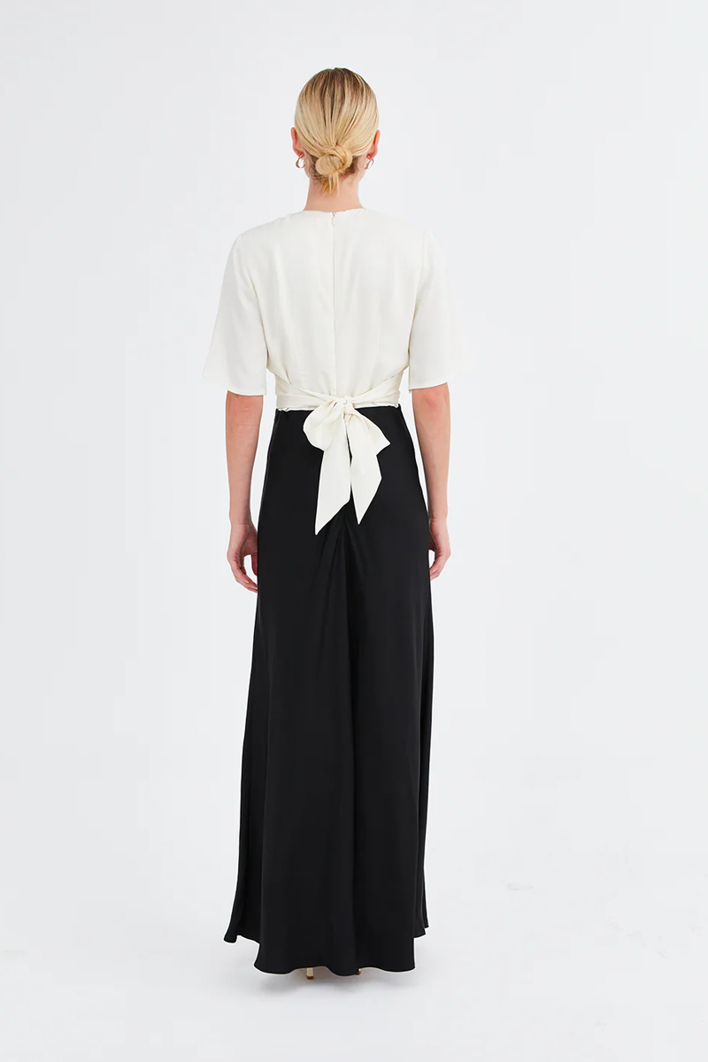 Jillian Boustred Cleo Dress // Ivory & Black