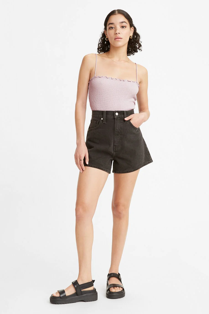 Levis High Waisted Mom Short // Wonderful