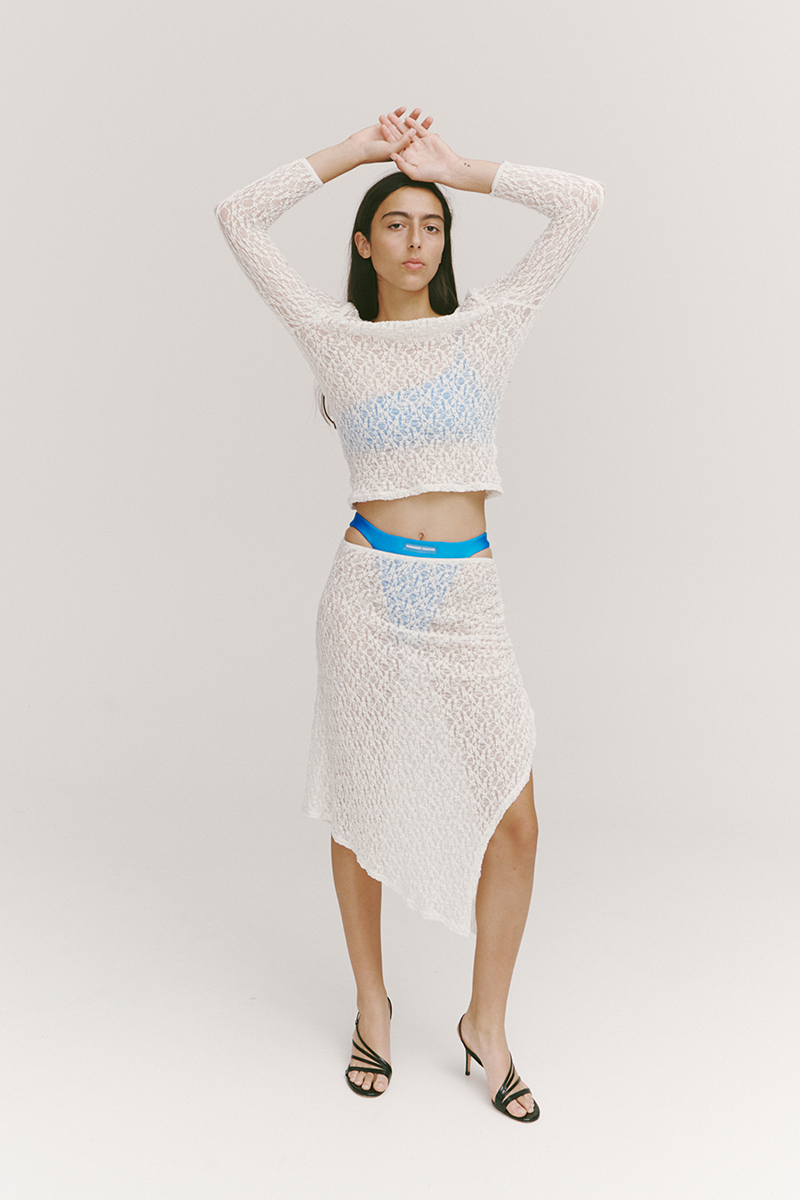 PV Impression Lace Skirt // Ivory