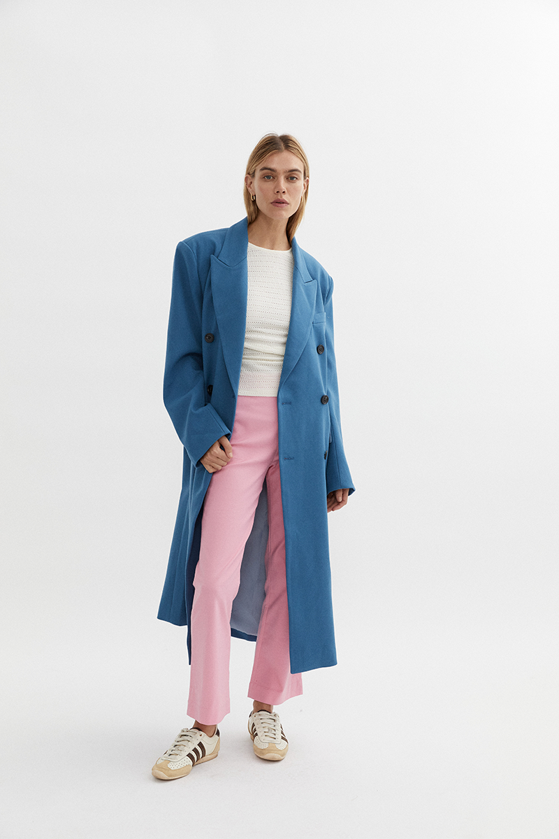 Blanca Carmen Coat // Blue