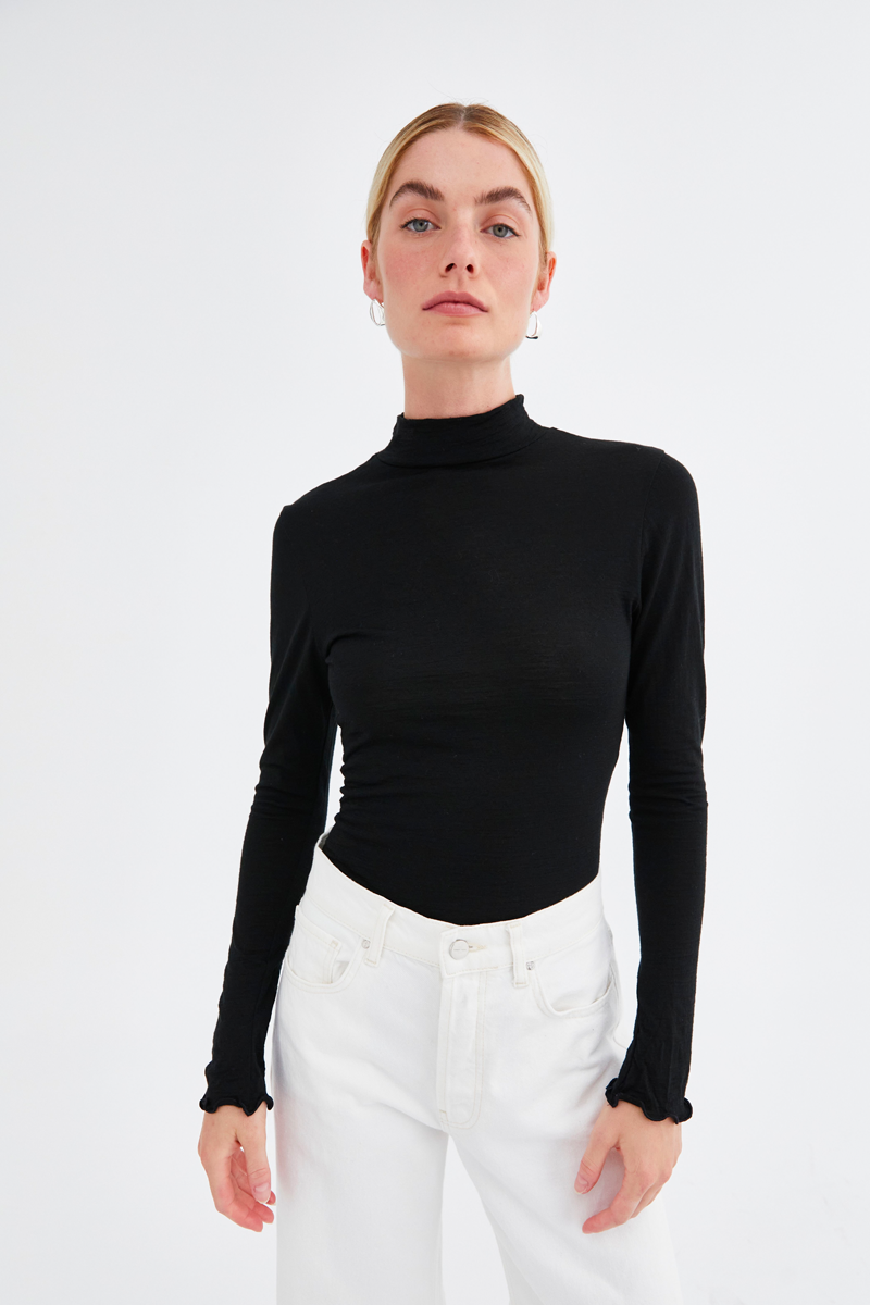 Jillian Boustred Margot Skivvy // Black