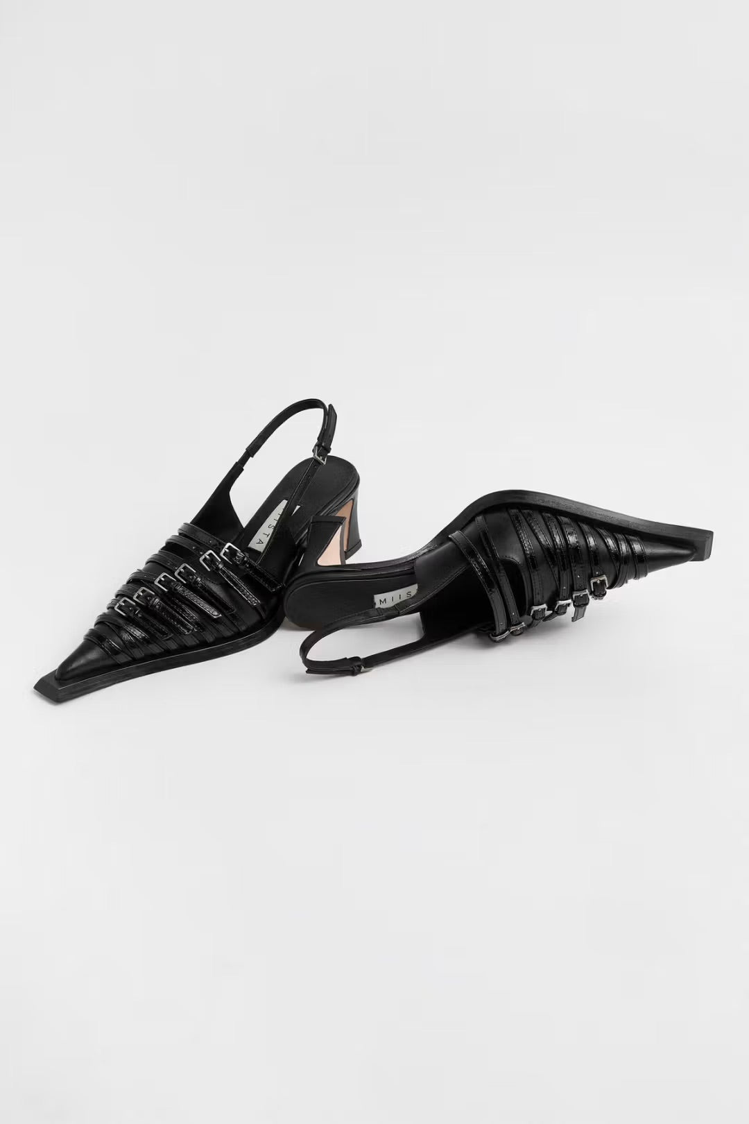 Miista Nirali Strappy Courts // Black