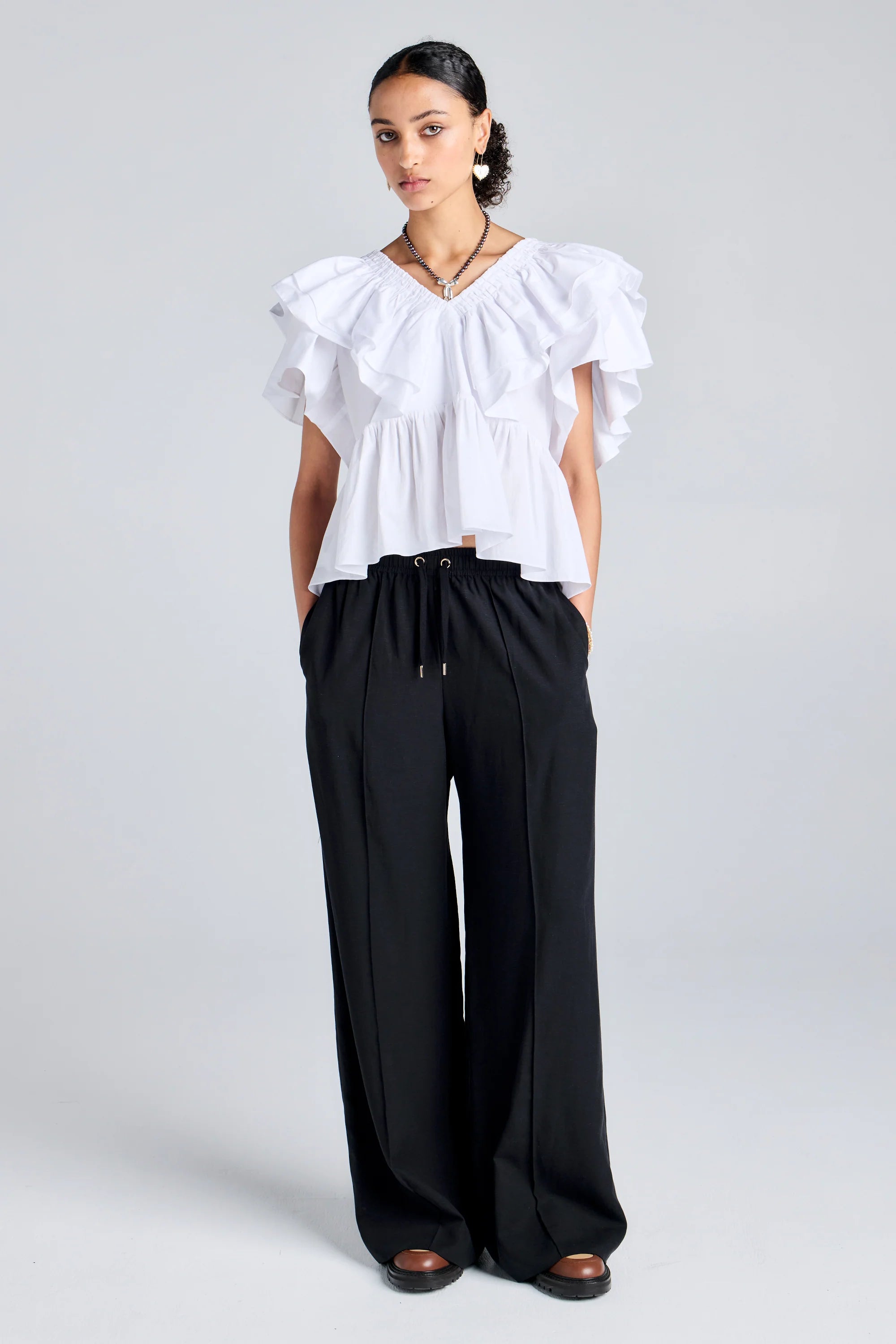 Karen Walker Frontier Trouser // Black Tencel