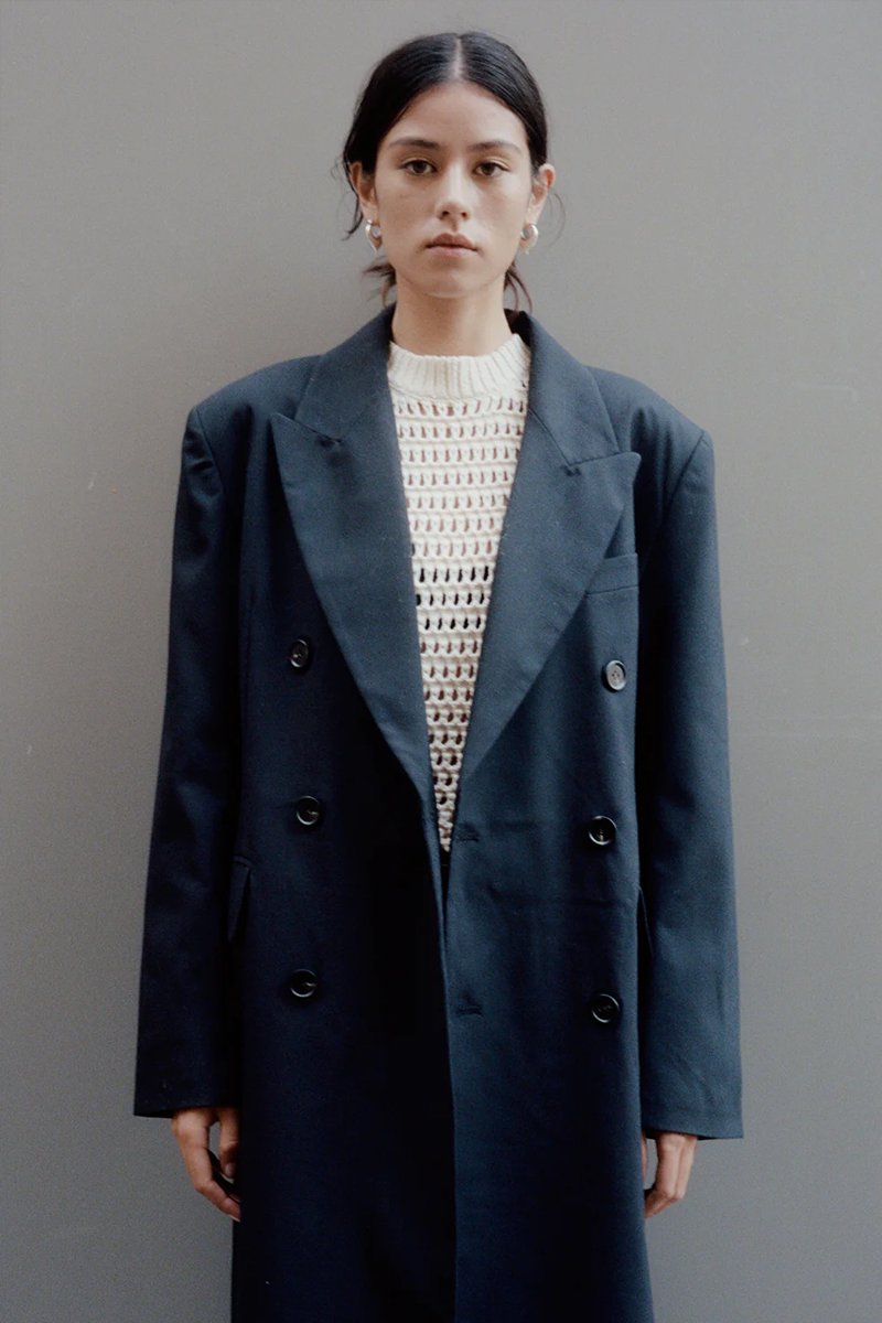 Blanca Carmen Coat // Noir